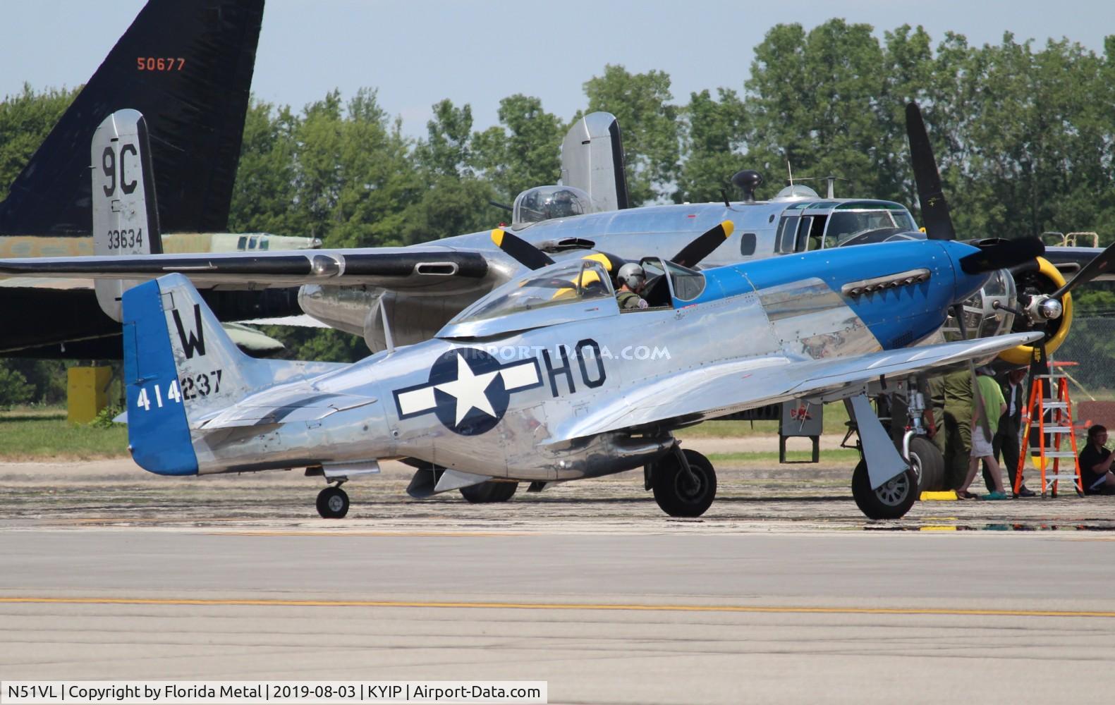 N51VL, 1944 North American F-51D Mustang C/N 122-40196, Thunder Over Michigan 2019 zx