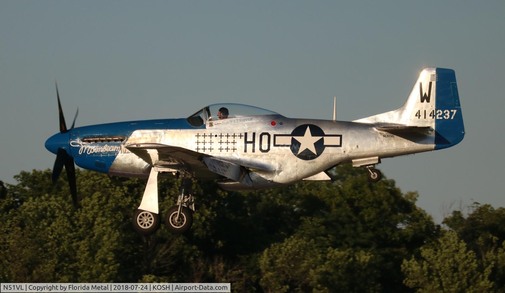 N51VL, 1944 North American F-51D Mustang C/N 122-40196, Oshkosh 2018 zx