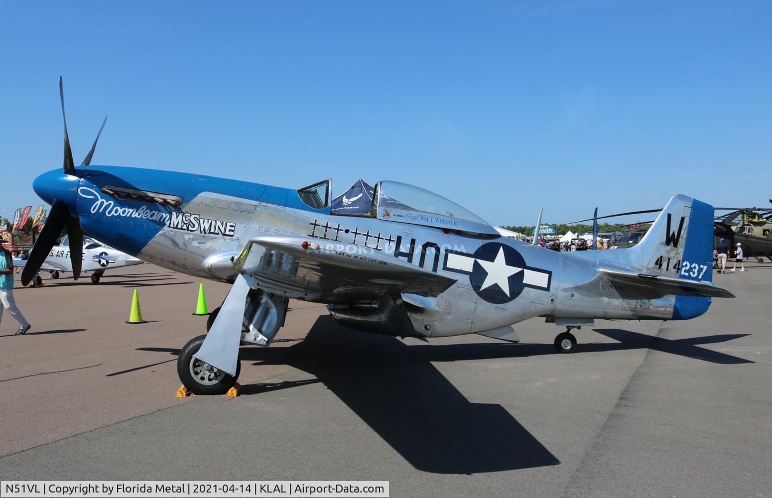 N51VL, 1944 North American F-51D Mustang C/N 122-40196, Moonbeam McSwine zx