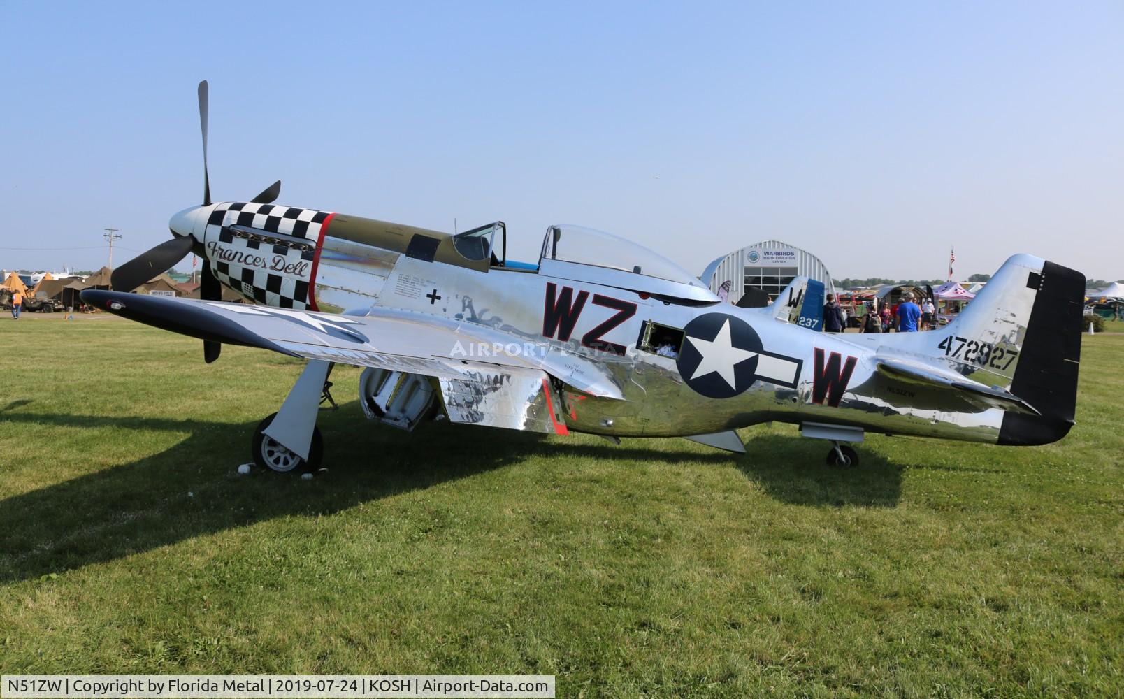 N51ZW, 1944 North American P-51D Mustang C/N 44-13903JP, Frances Dell zx