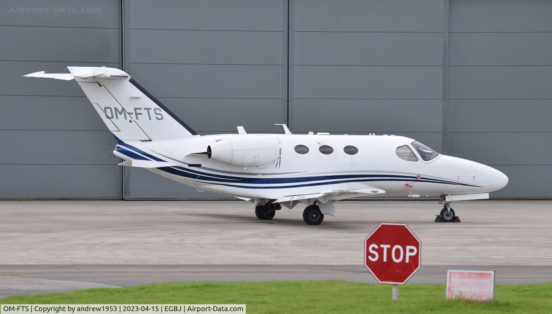OM-FTS, 2010 Cessna 510 Citation Mustang Citation Mustang C/N 510-0281, OM-FTS at Gloucestershire Airport.