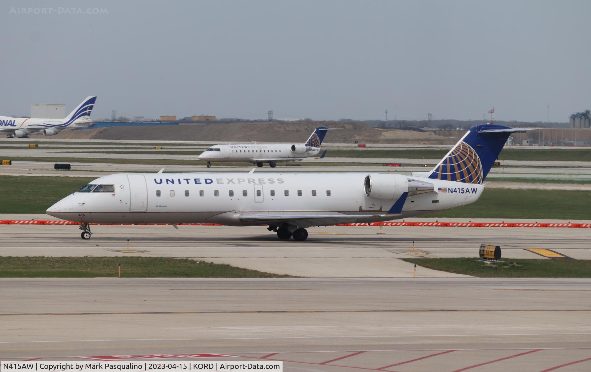 N415AW, 2001 Bombardier CRJ-200LR (CL-600-2B19) C/N 7593, CL-600-2B19