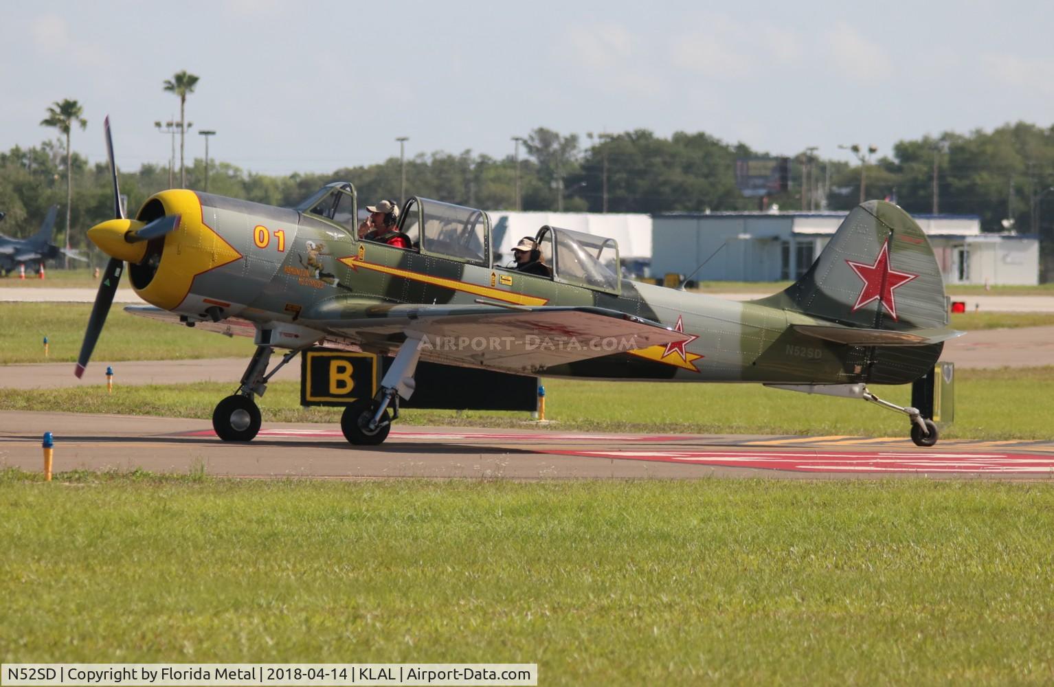 N52SD, 2001 Yakovlev (Aerostar) Yak-52TW C/N 0112226, Yak-52TW zx