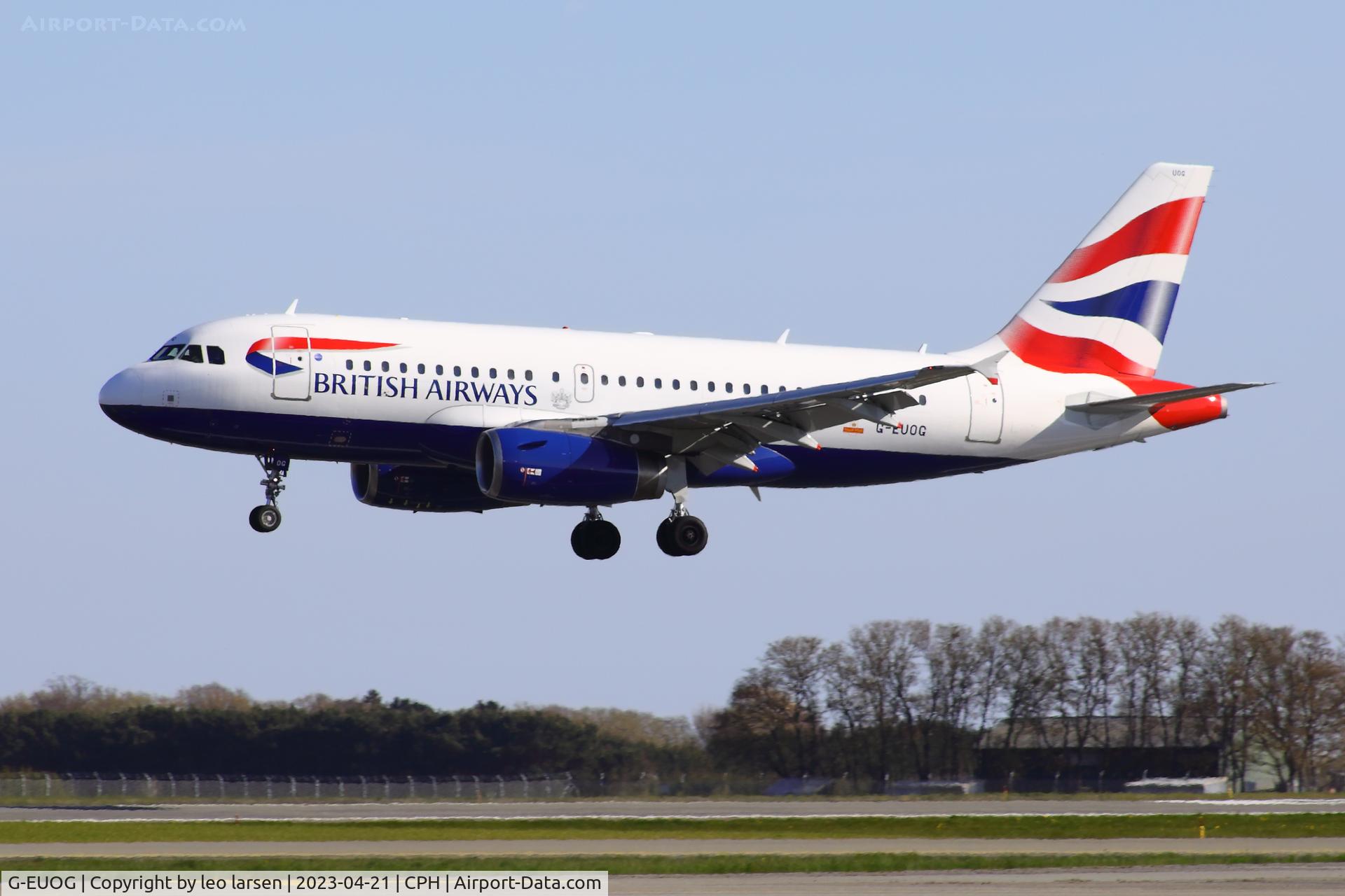 G-EUOG, 2001 Airbus A319-131 C/N 1594, Copenhagen 21.4.2023