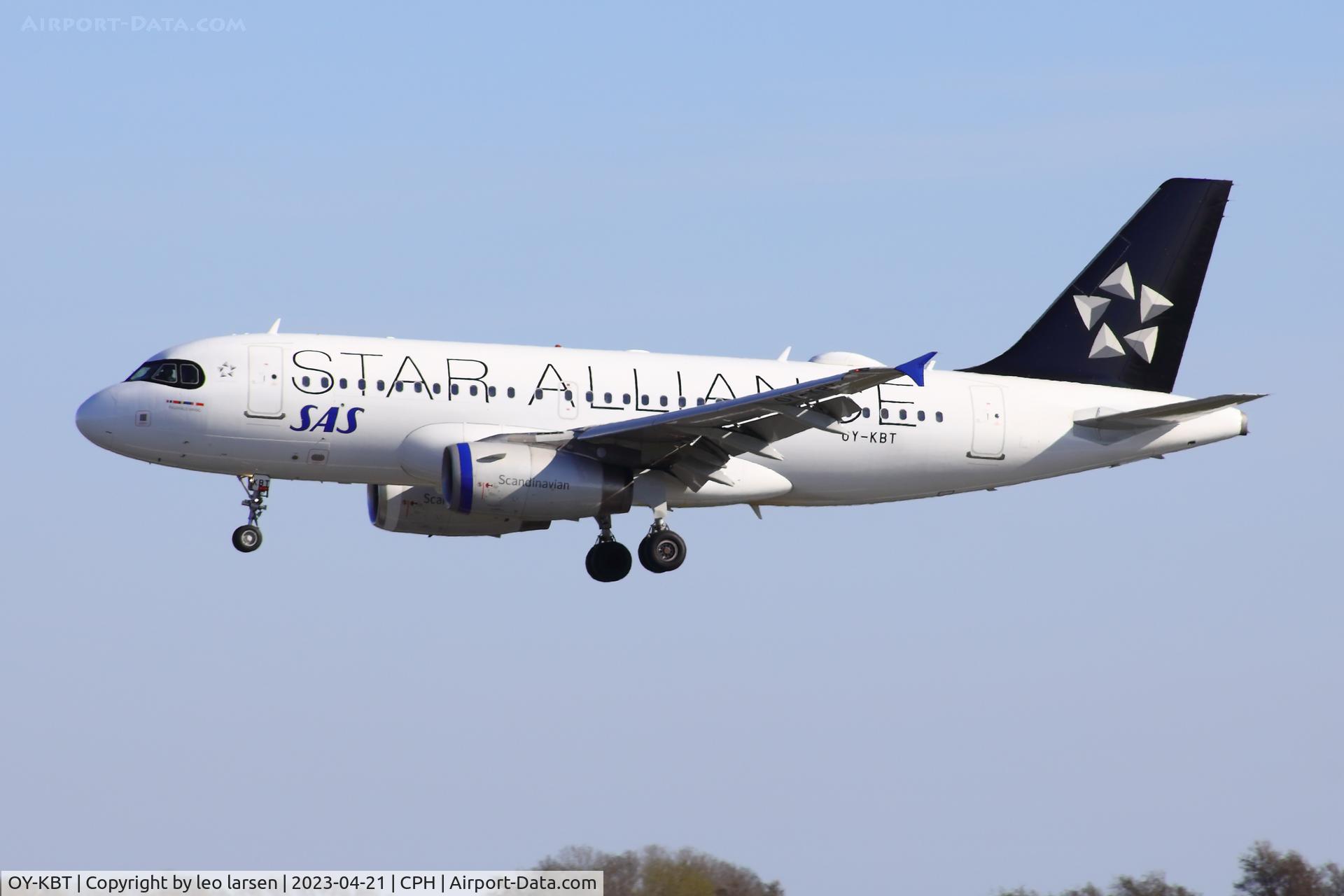 OY-KBT, 2007 Airbus A319-131 C/N 3292, Copenhagen 21.4.2023