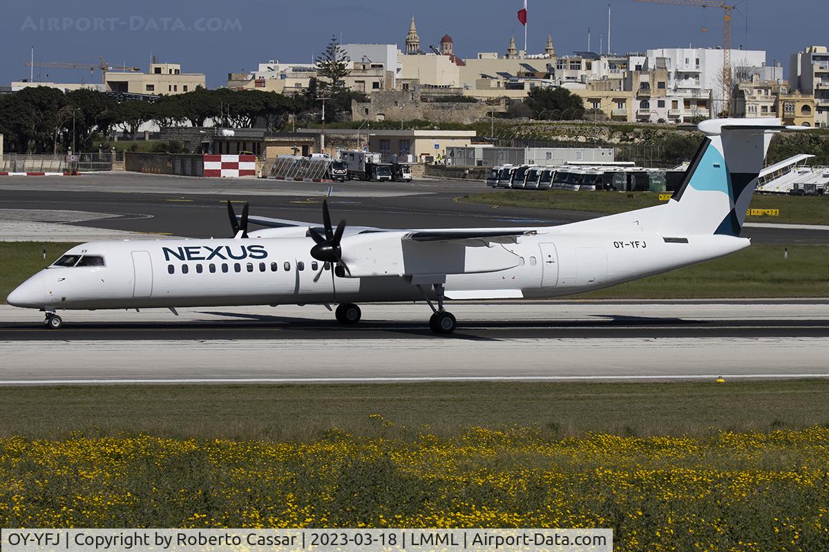 OY-YFJ, Bombardier DHC-8-400 Dash 8 C/N 4324, Runway 31