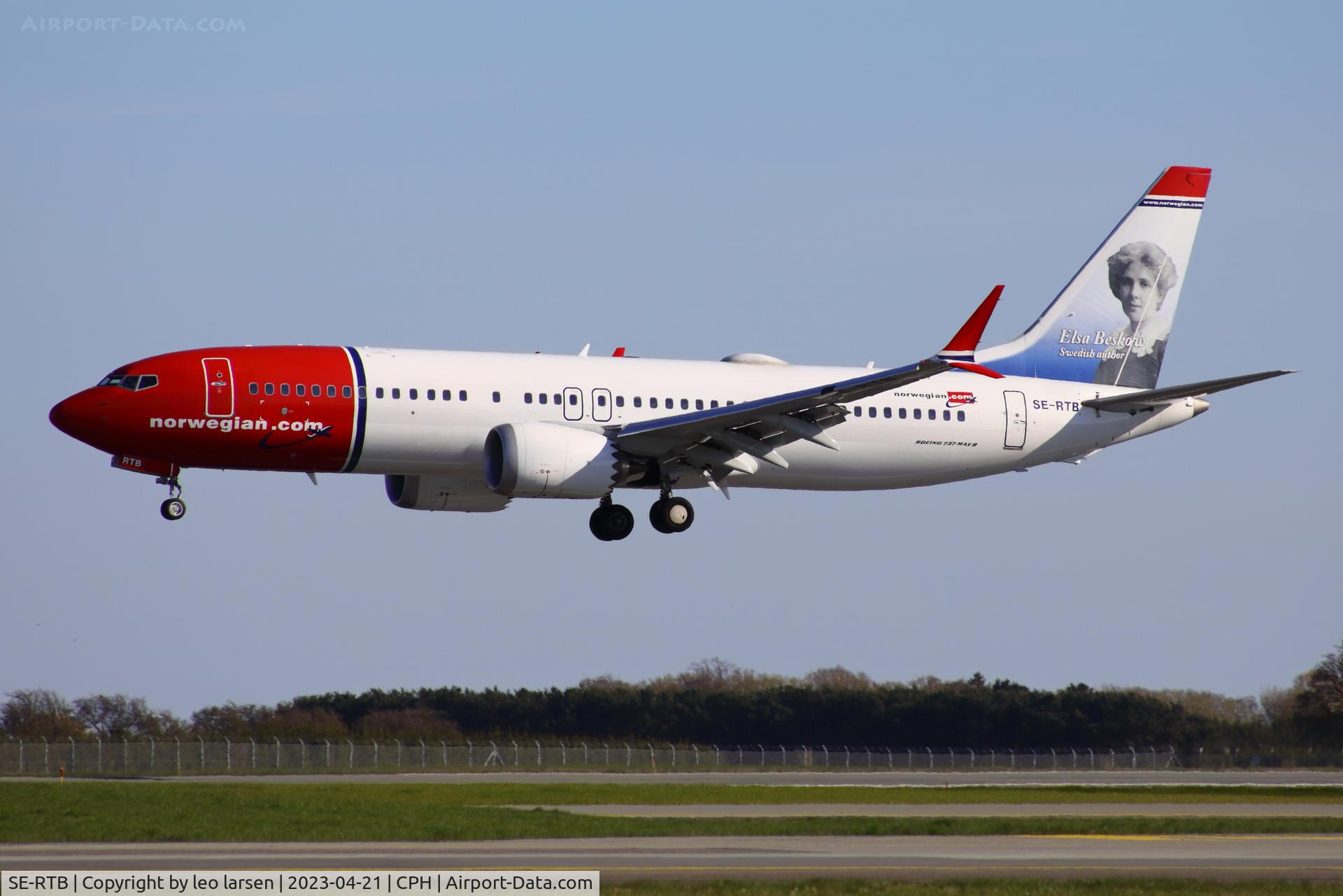 SE-RTB, 2018 Boeing 737-8 MAX C/N 63972, Copenhagen 21.4.2023