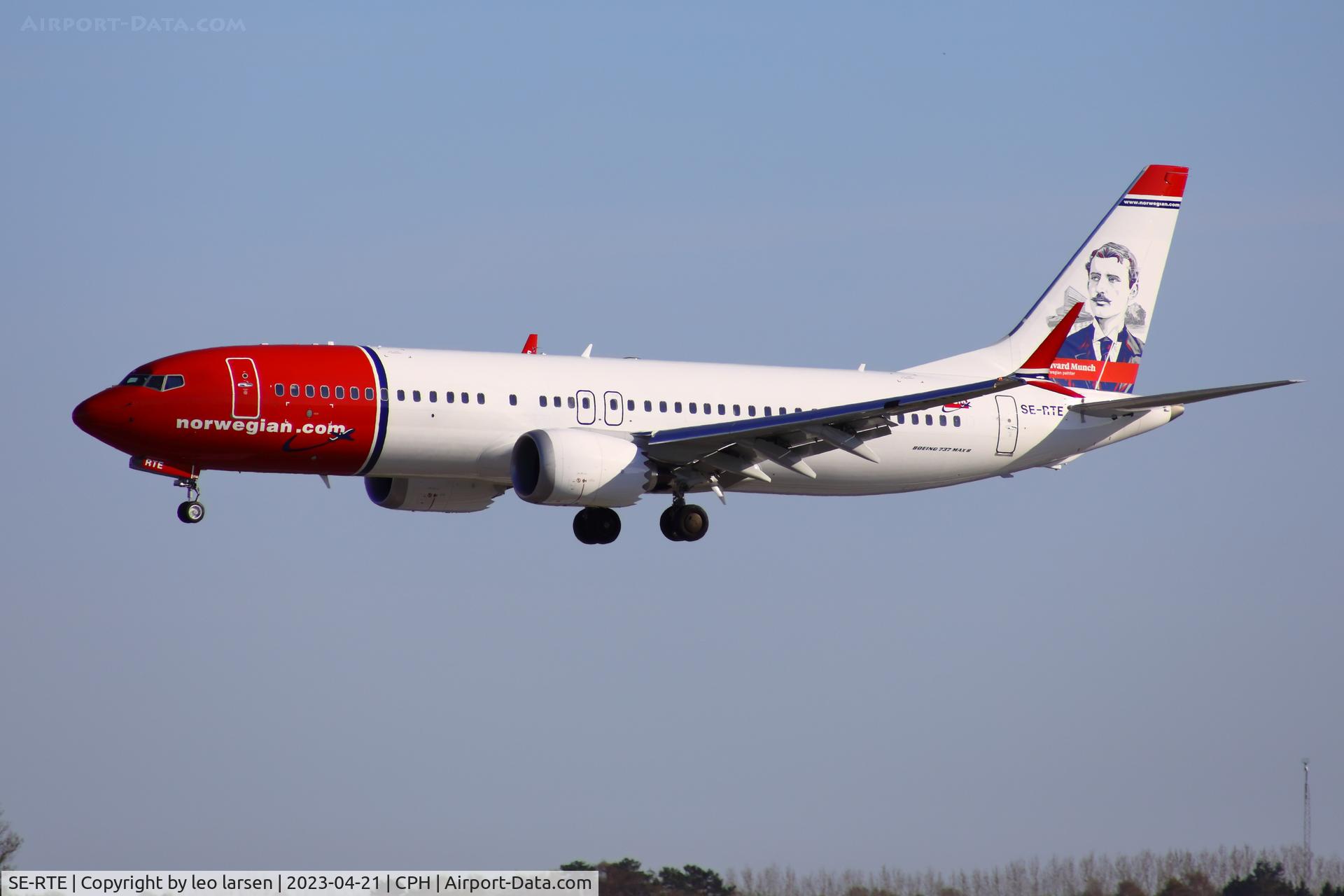 SE-RTE, 2023 Boeing 737-8 MAX C/N 43361, Copenhagen 21.4.2023