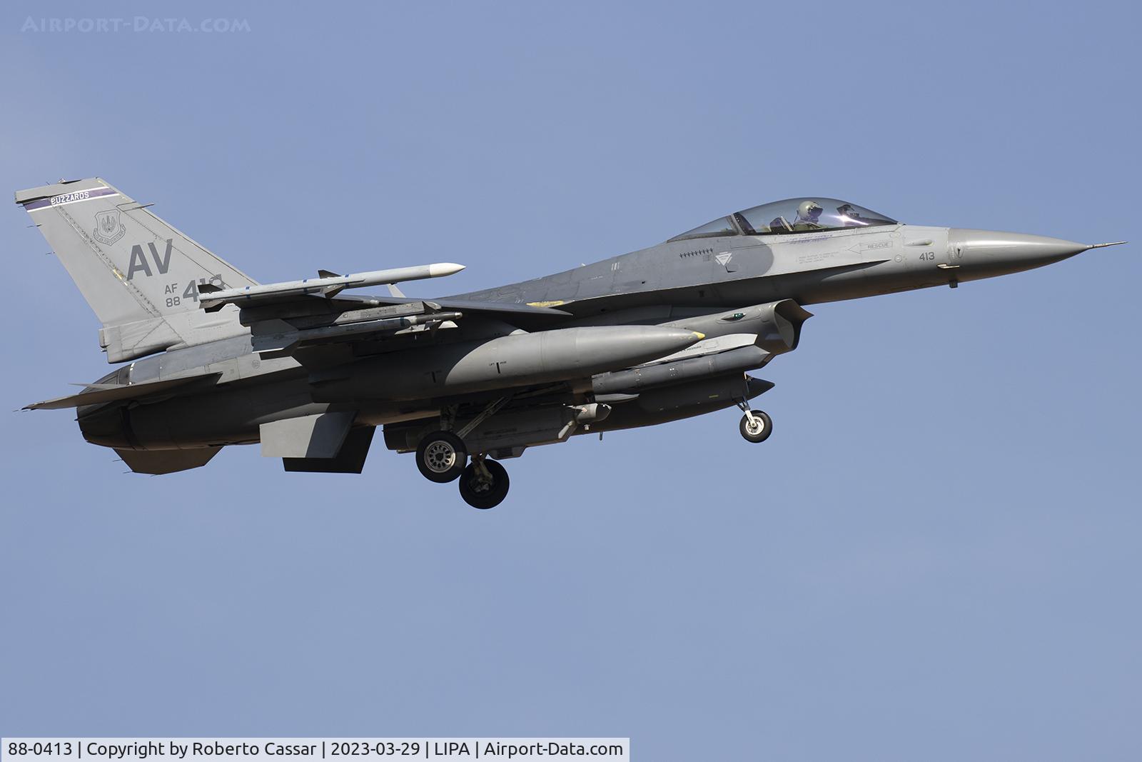 88-0413, 1988 General Dynamics F-16C Fighting Falcon C/N 1C-15, Aviano Airbase