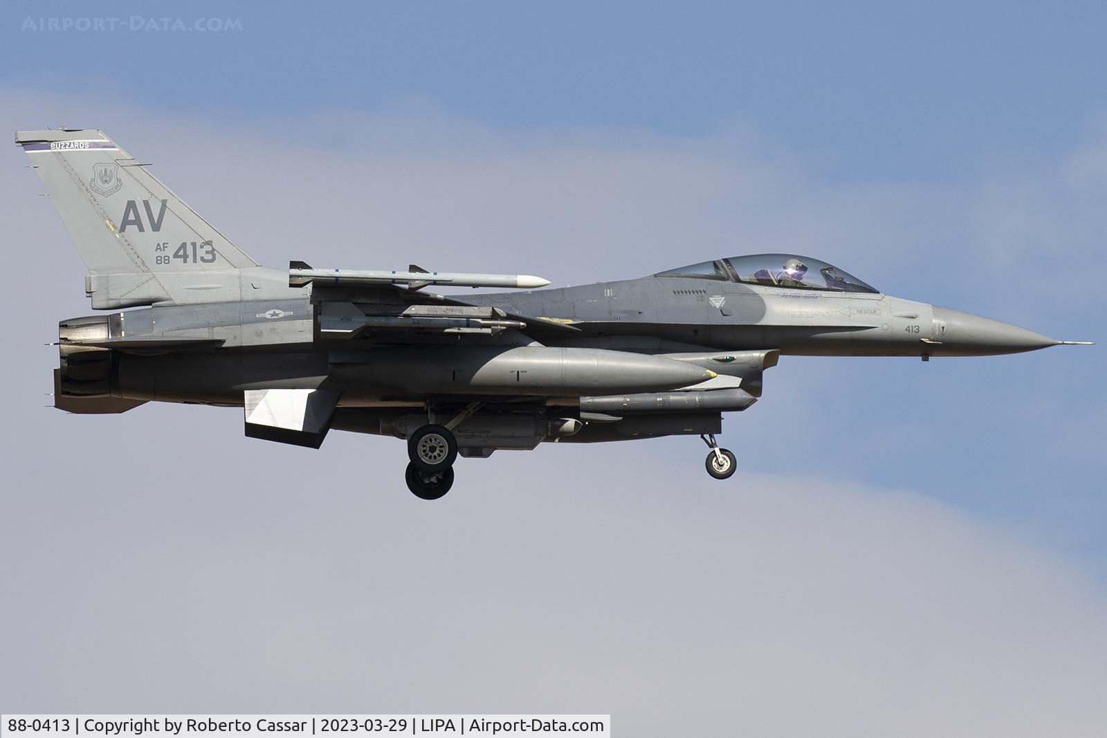 88-0413, 1988 General Dynamics F-16C Fighting Falcon C/N 1C-15, Aviano Airbase