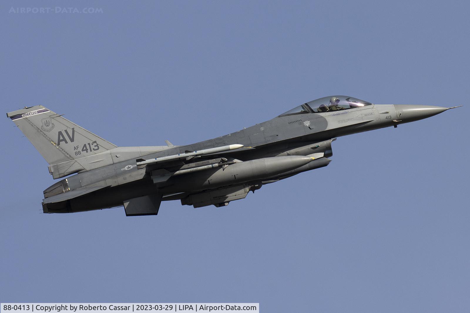 88-0413, 1988 General Dynamics F-16C Fighting Falcon C/N 1C-15, Aviano Airbase