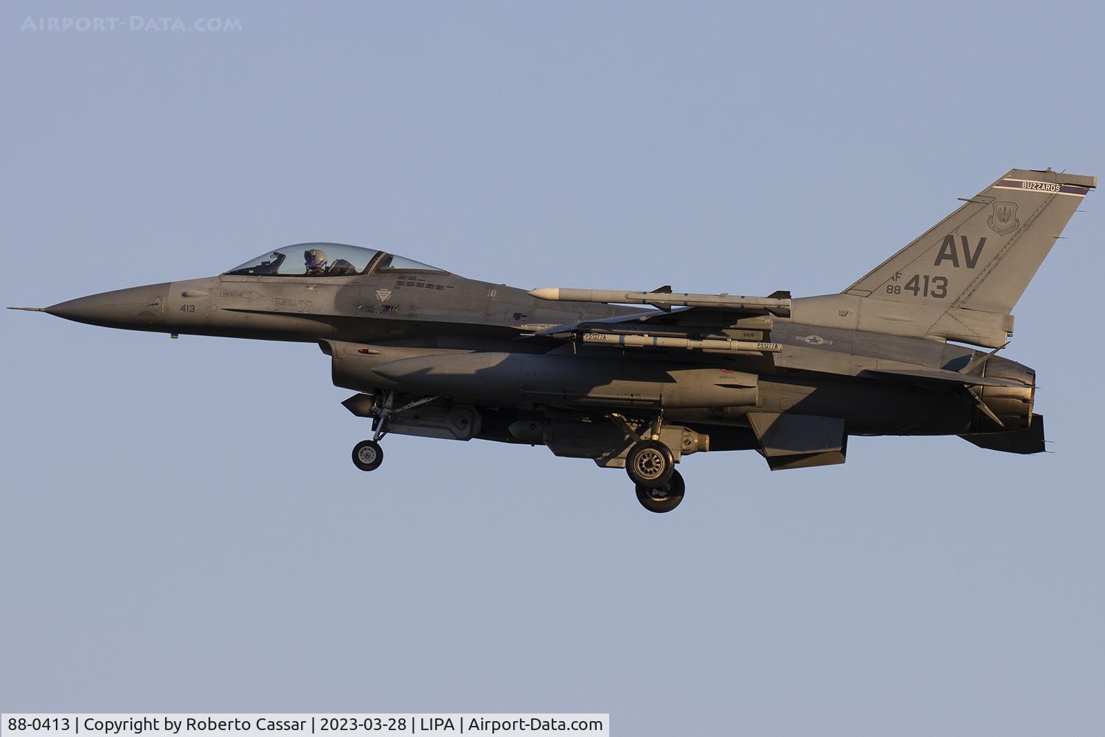 88-0413, 1988 General Dynamics F-16C Fighting Falcon C/N 1C-15, Aviano Airbase