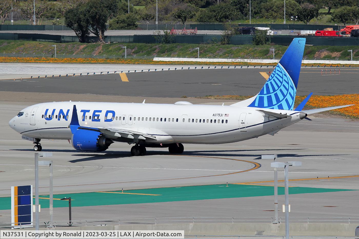 N37531, 2022 Boeing 737-9 MAX C/N 66119, at lax