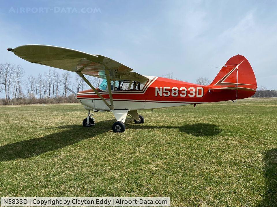 N5833D, 1956 Piper PA-22-150 C/N 22-4509, Not my pic.