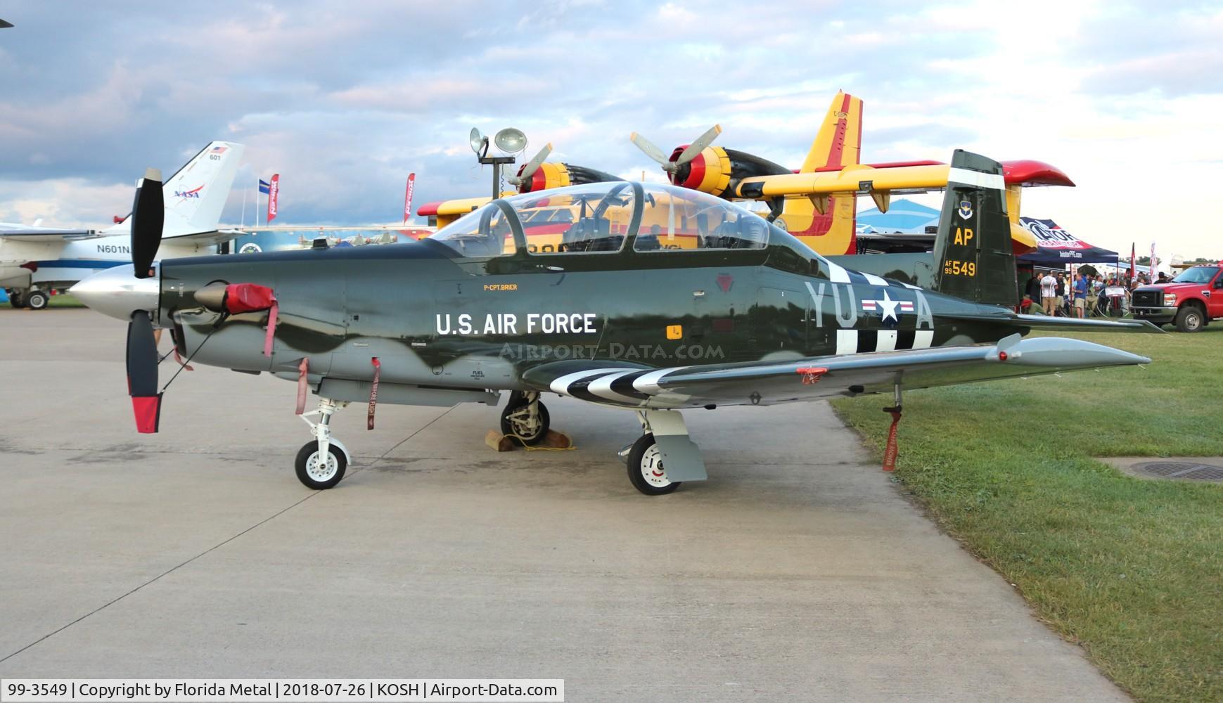99-3549, 1999 Raytheon T-6A Texan II C/N PT-53, USAF T-6A zx