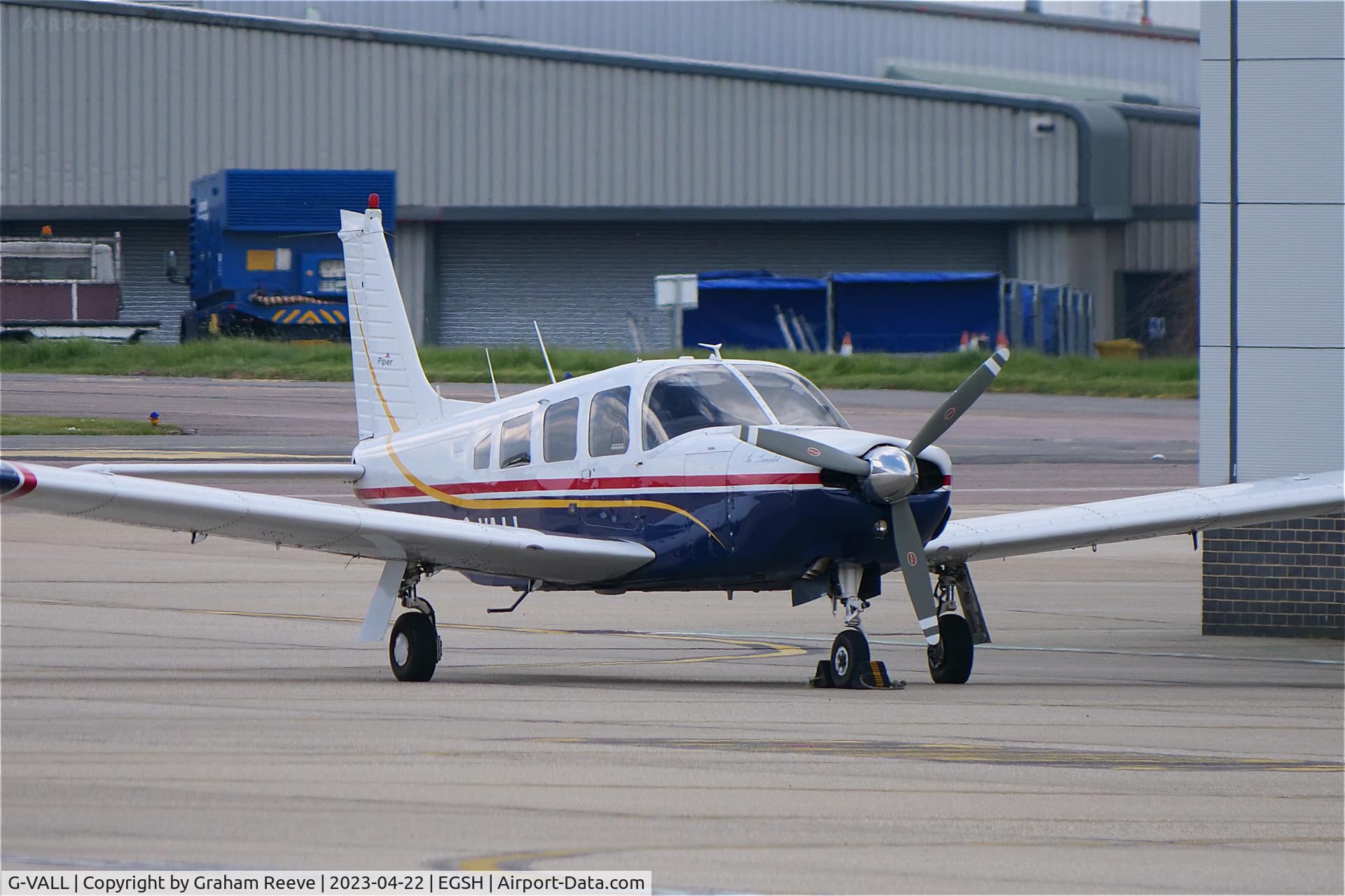 G-VALL, 1978 Piper PA-32R-300 Cherokee Lance C/N 32R-7780515, Parked at Norwich.