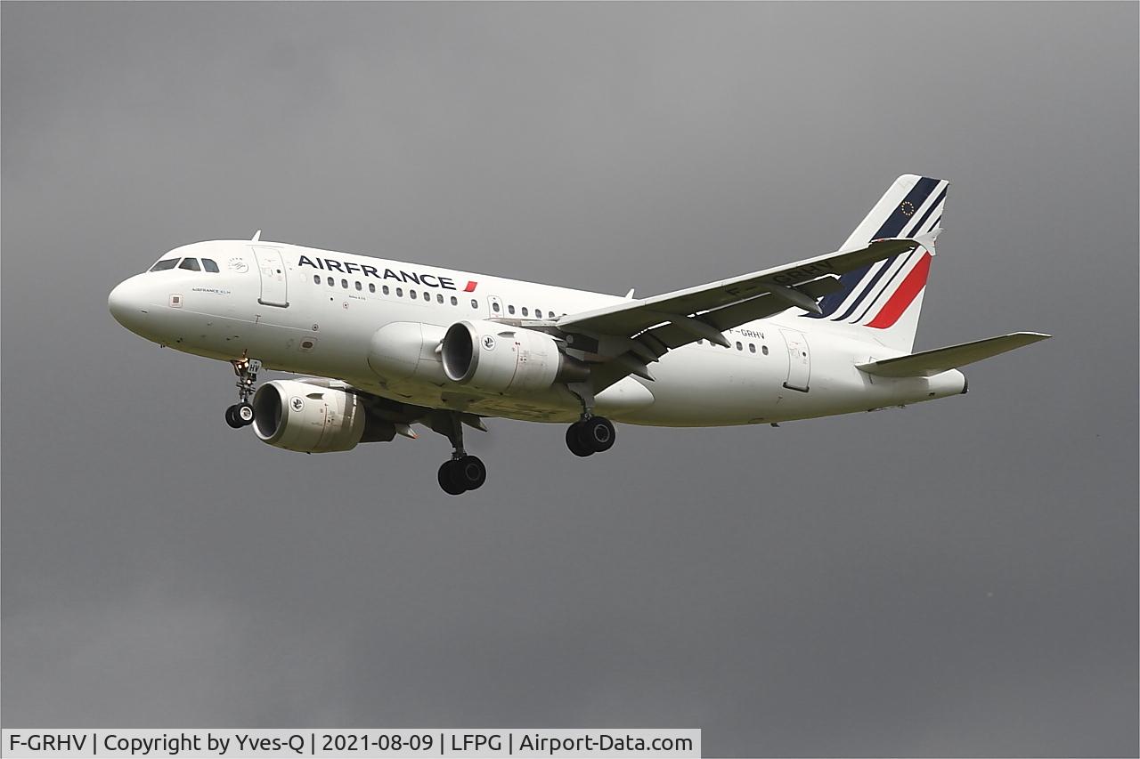 F-GRHV, 2001 Airbus A319-111 C/N 1505, Airbus A319-111, On final rwy 26L, Roissy Charles De Gaulle airport (LFPG-CDG)