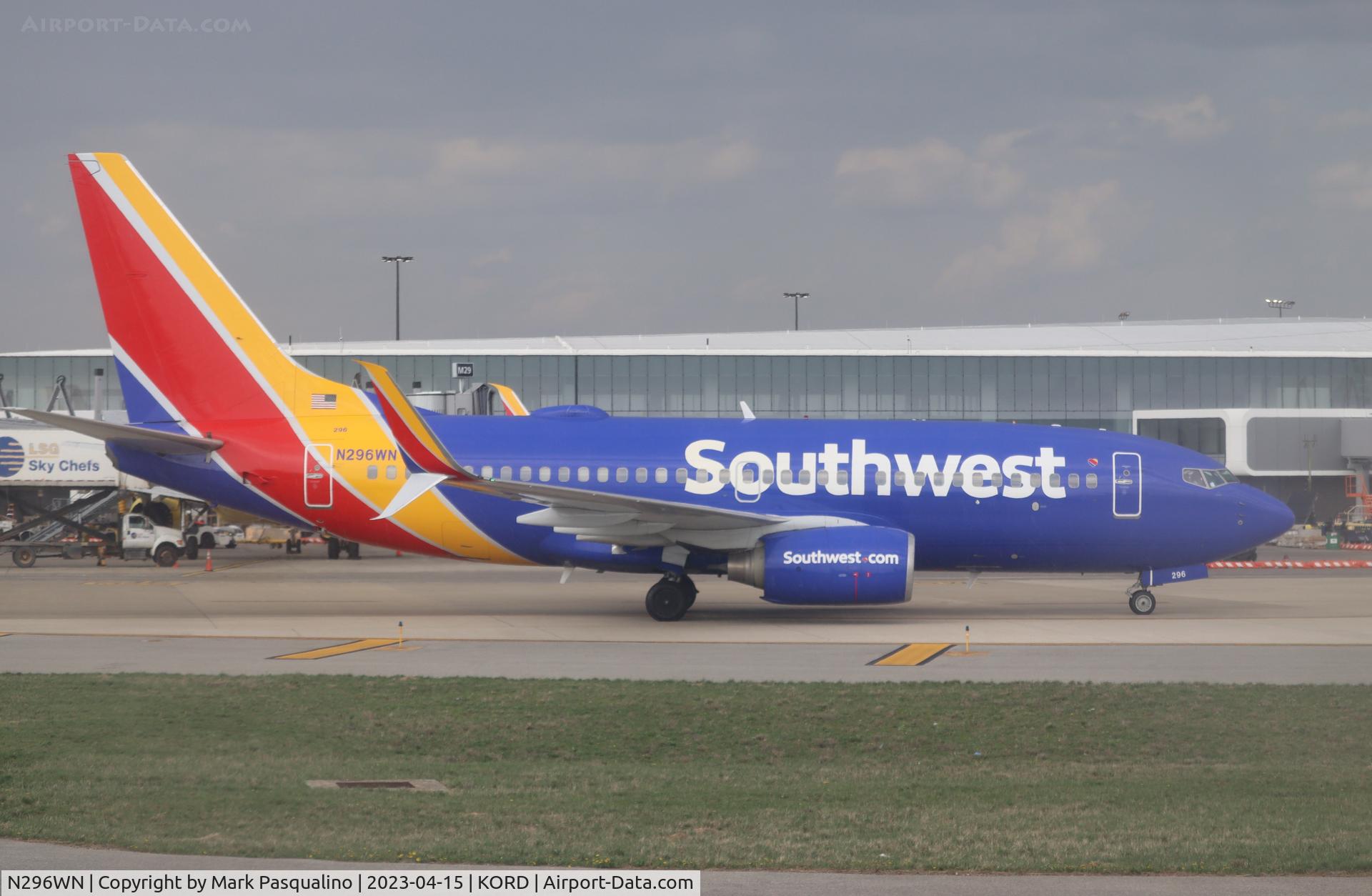N296WN, 2007 Boeing 737-7H4 C/N 36613, Boeing 737-7H4