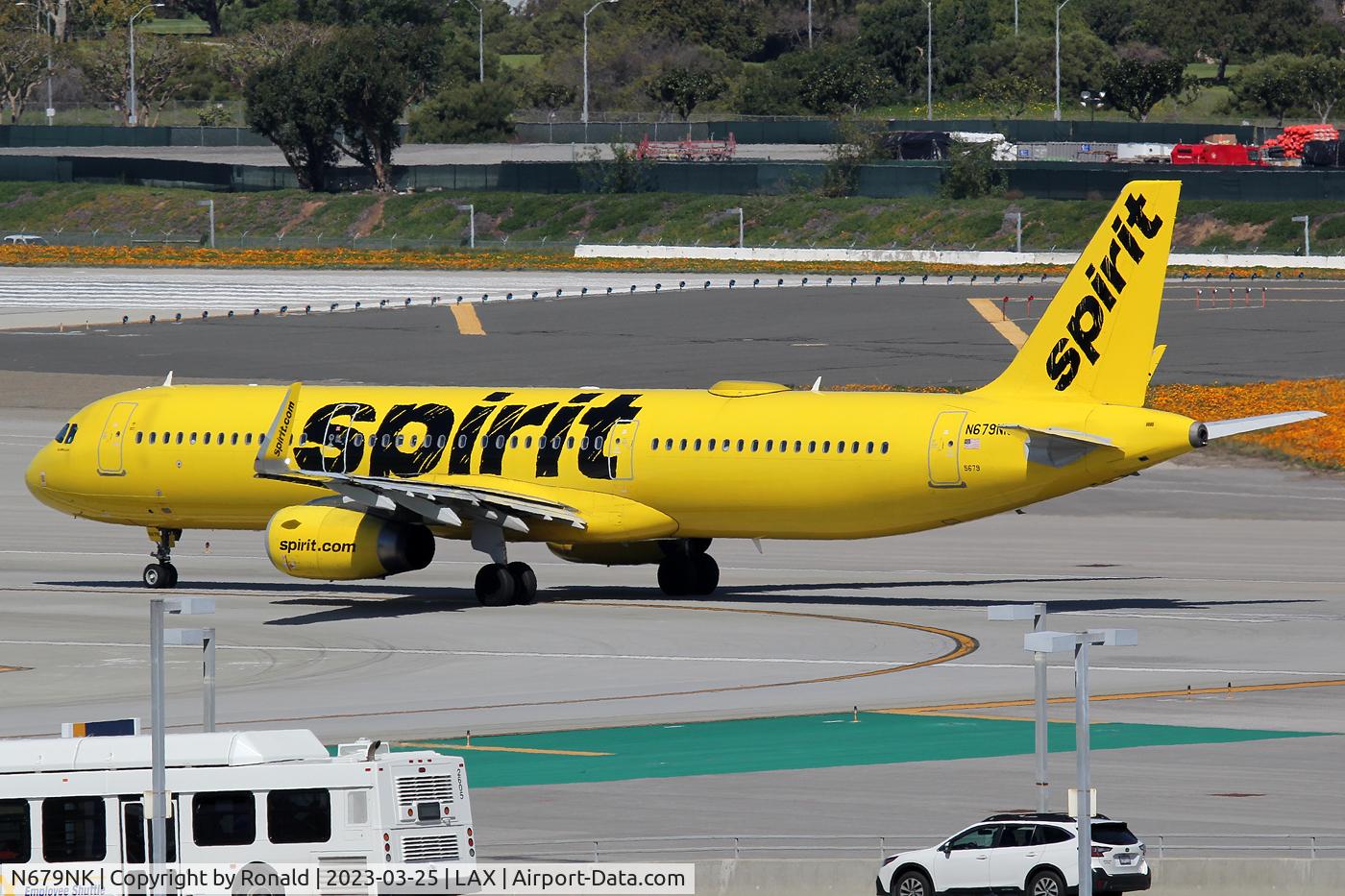 N679NK, 2017 Airbus A321-231SL C/N 7825, at lax