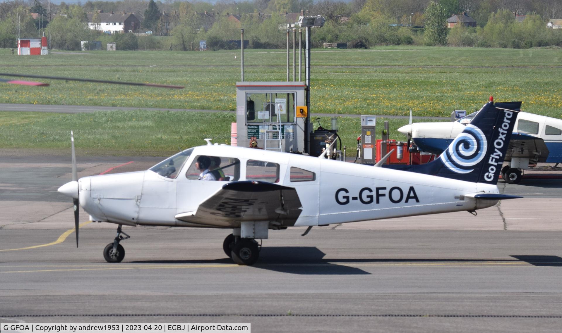 G-GFOA, 1976 Piper PA-28-161 Warrior II C/N 28-7816651, G-GFOA at Gloucestershire Airport.