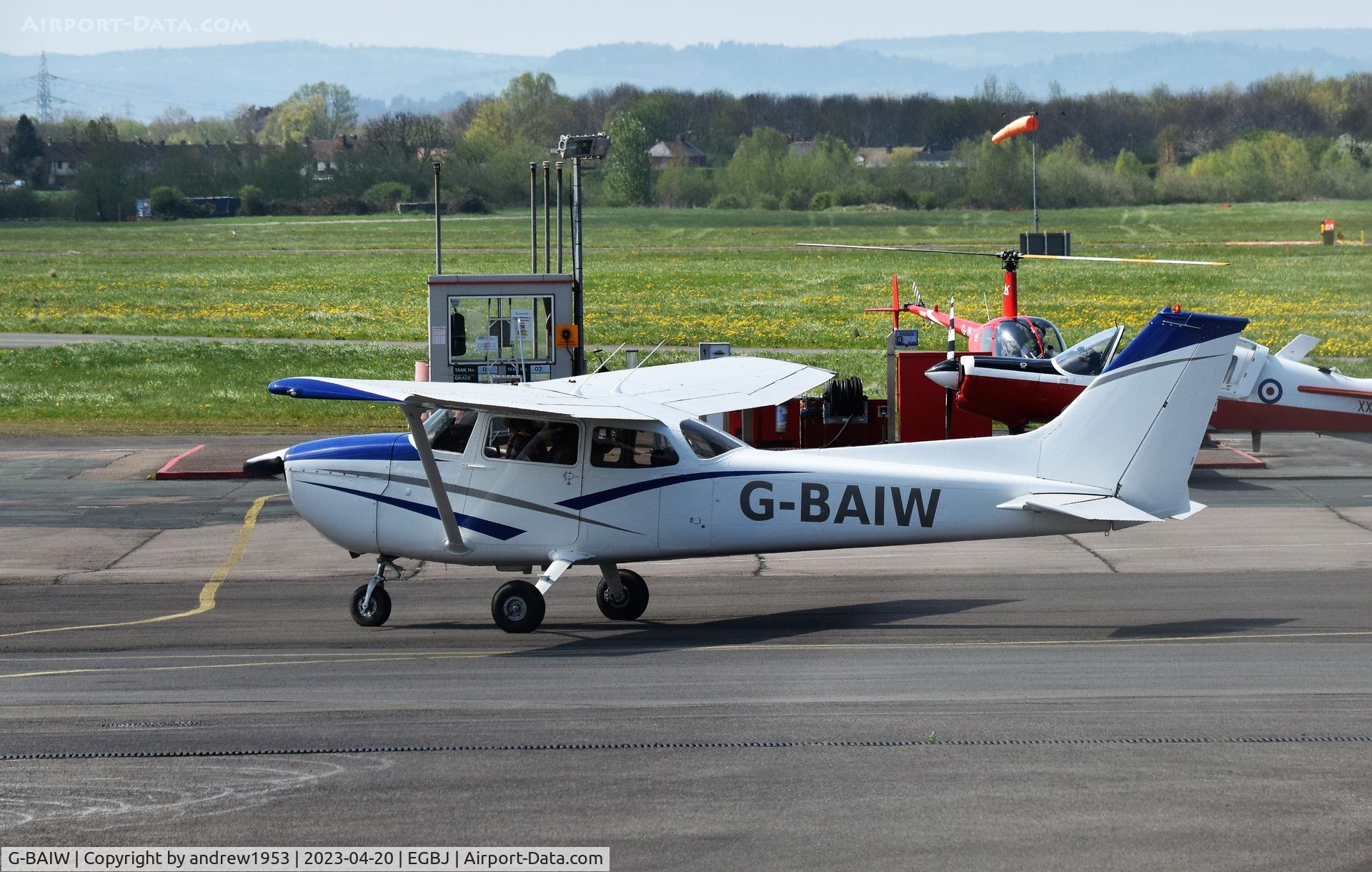 G-BAIW, 1973 Reims F172M Skyhawk Skyhawk C/N 0928, G-BAIW at Gloucestershire Airport.
