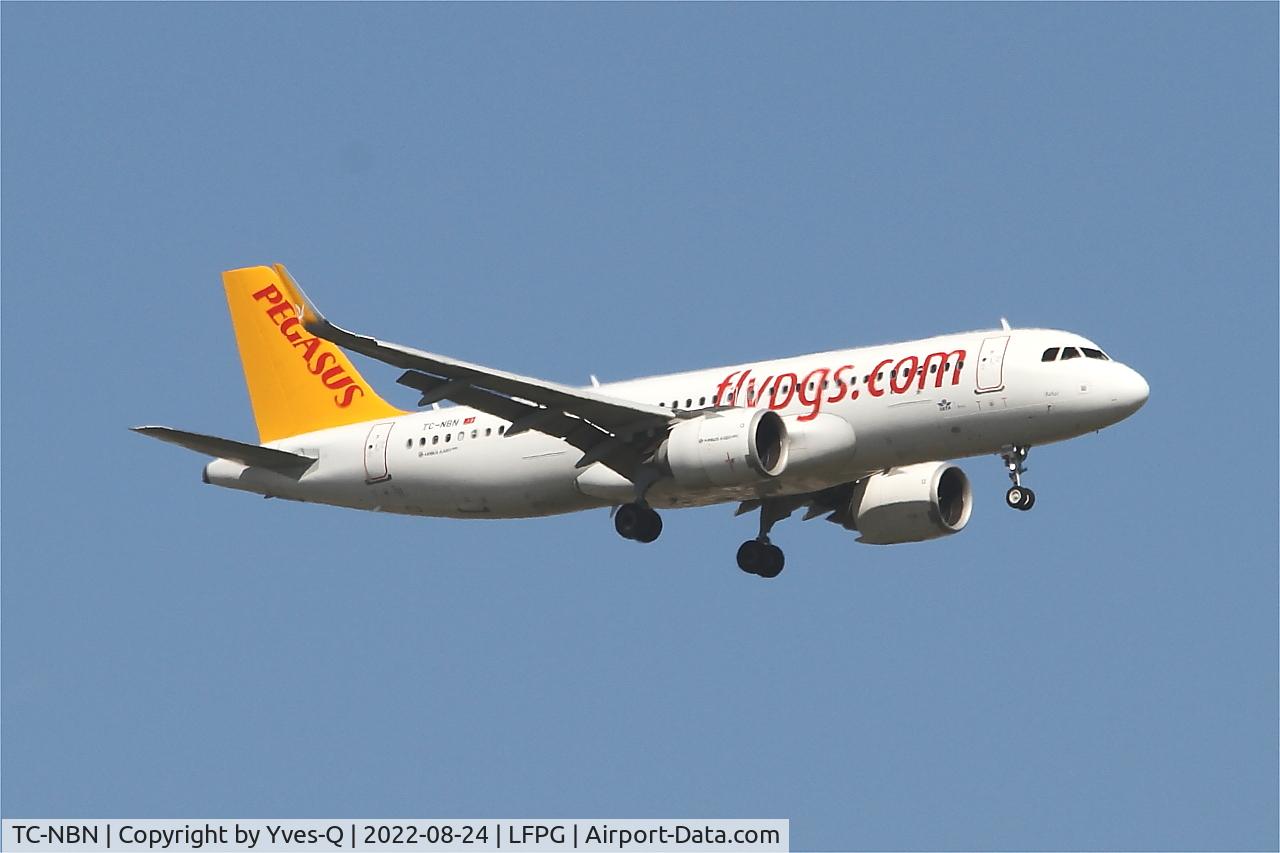 TC-NBN, 2017 Airbus A320-251N C/N 8020, Airbus A320-251N, On final rwy 09L, Roissy Charles De Gaulle airport (LFPG-CDG)