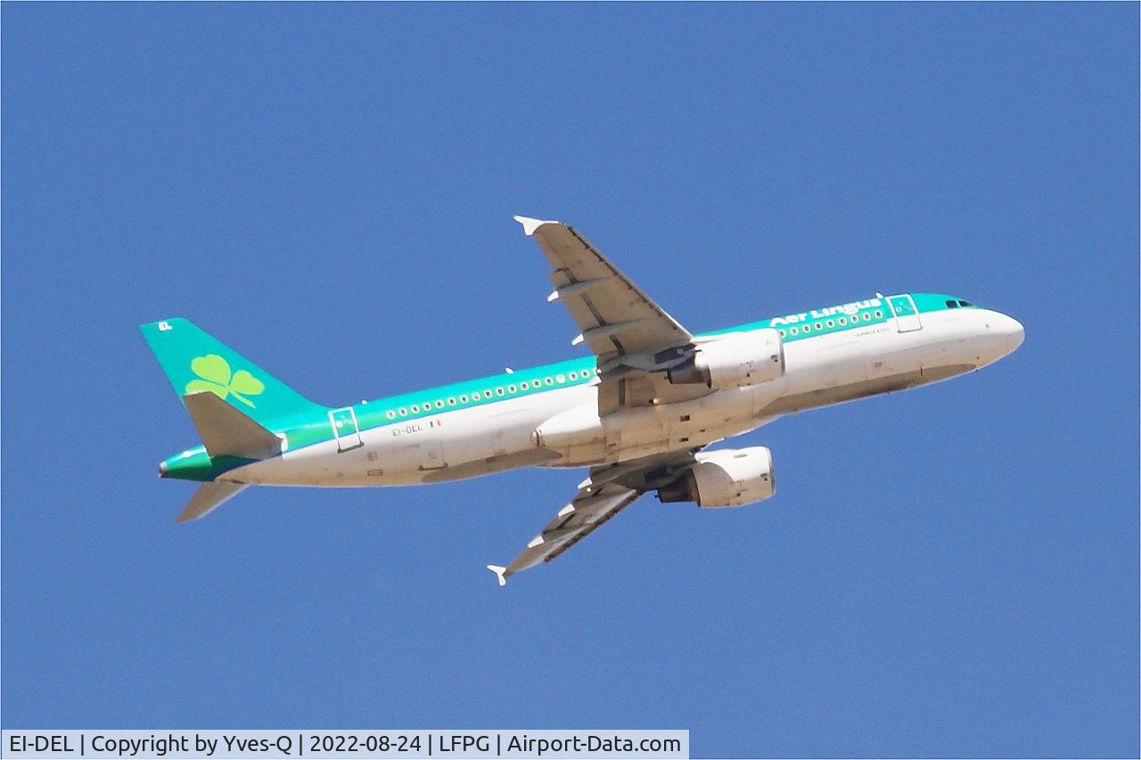 EI-DEL, 2005 Airbus A320-214 C/N 2409, Airbus A320-214, Climbing from rwy 09R, Roissy Charles De Gaulle airport (LFPG-CDG)