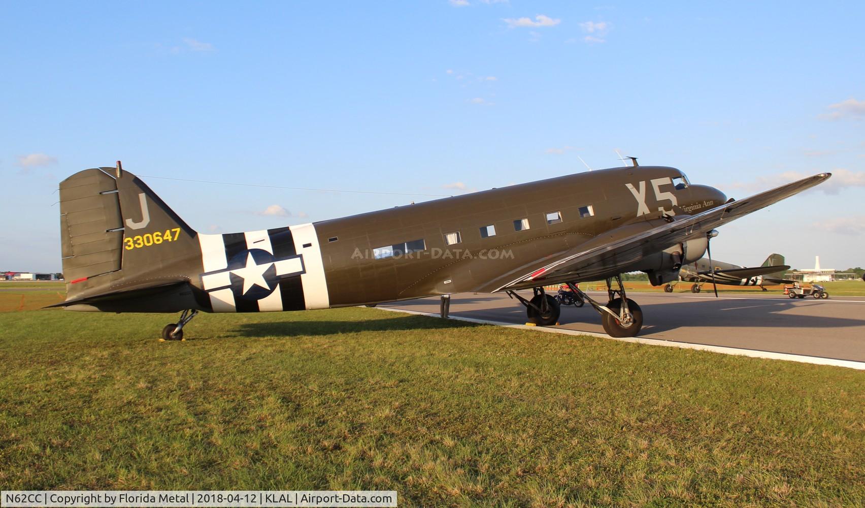 N62CC, 1943 Douglas DC-3C (C-47A-DL) C/N 13798, C-47 zx