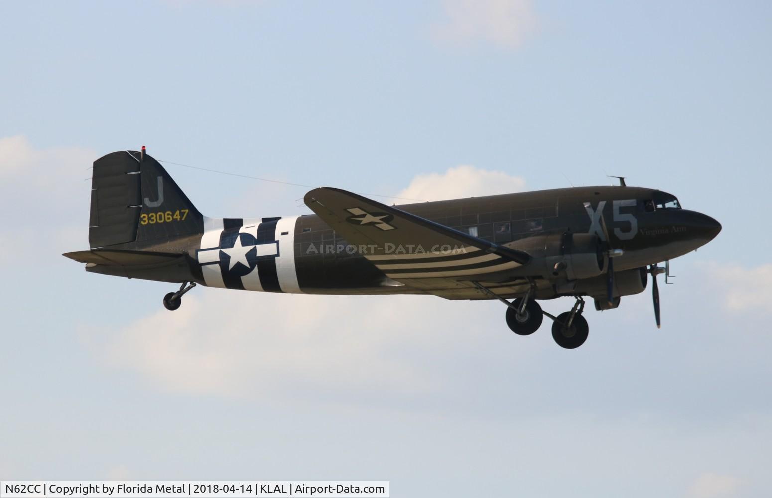 N62CC, 1943 Douglas DC-3C (C-47A-DL) C/N 13798, C-47 zx