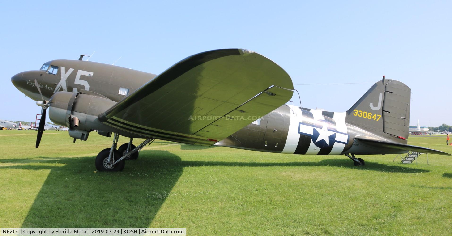 N62CC, 1943 Douglas DC-3C (C-47A-DL) C/N 13798, C-47 zx