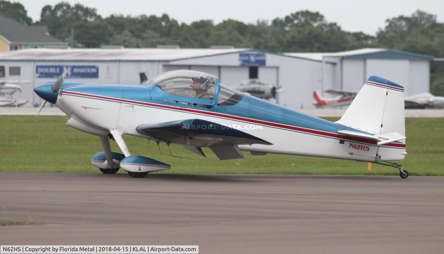 N62HS, 1992 Vans RV-6 C/N 20198, RV-6 zx