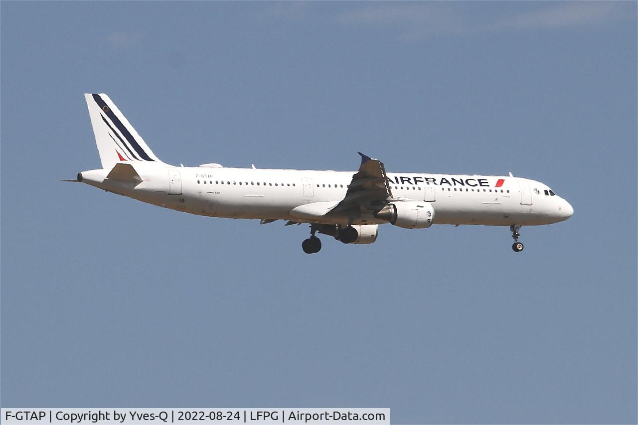 F-GTAP, 2008 Airbus A321-211 C/N 3372, Airbus A321-211, On final rwy 09L, Roissy Charles De Gaulle airport (LFPG-CDG)