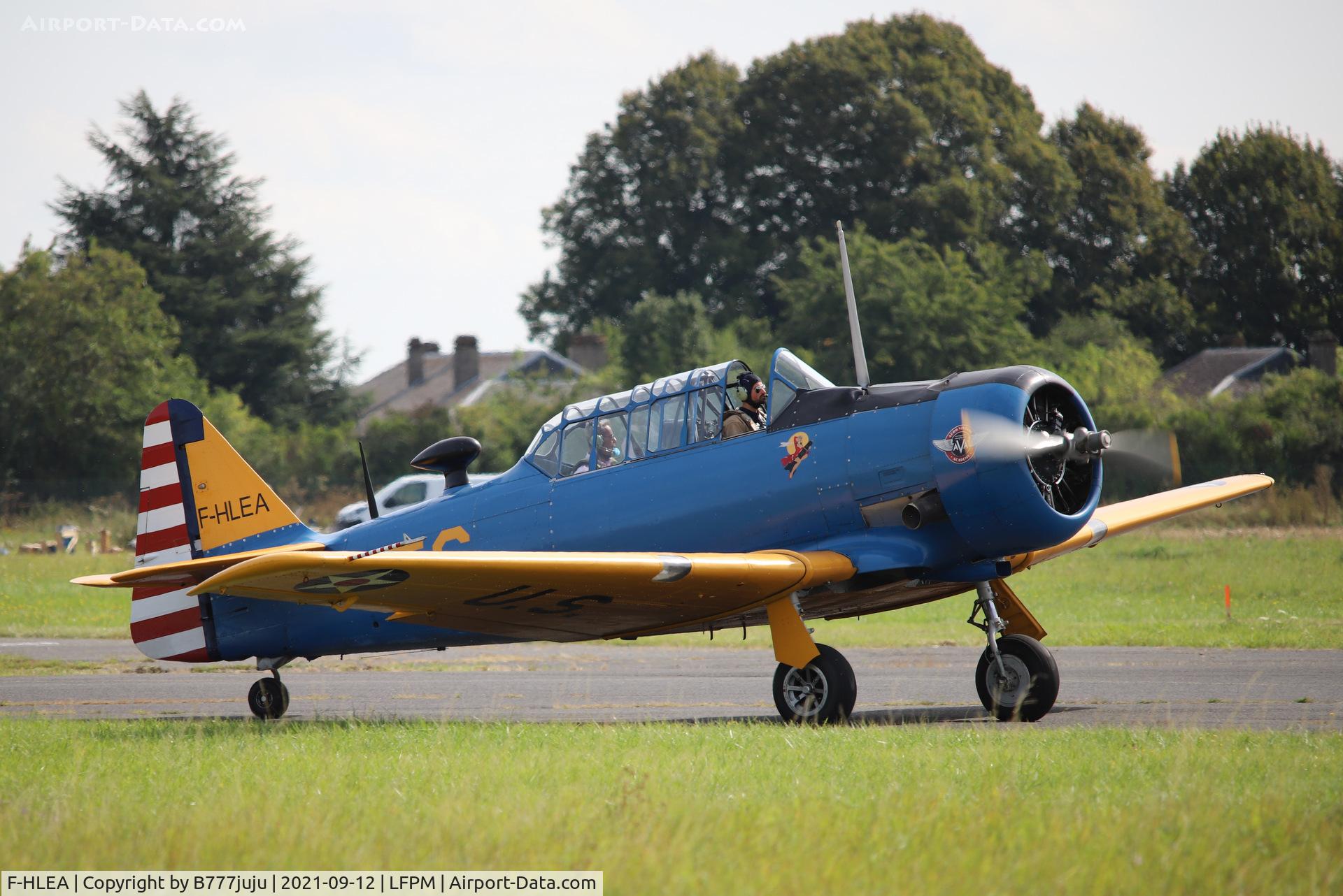 F-HLEA, North American T-6G Texan C/N 168-160, during Paris Air Legend 2021