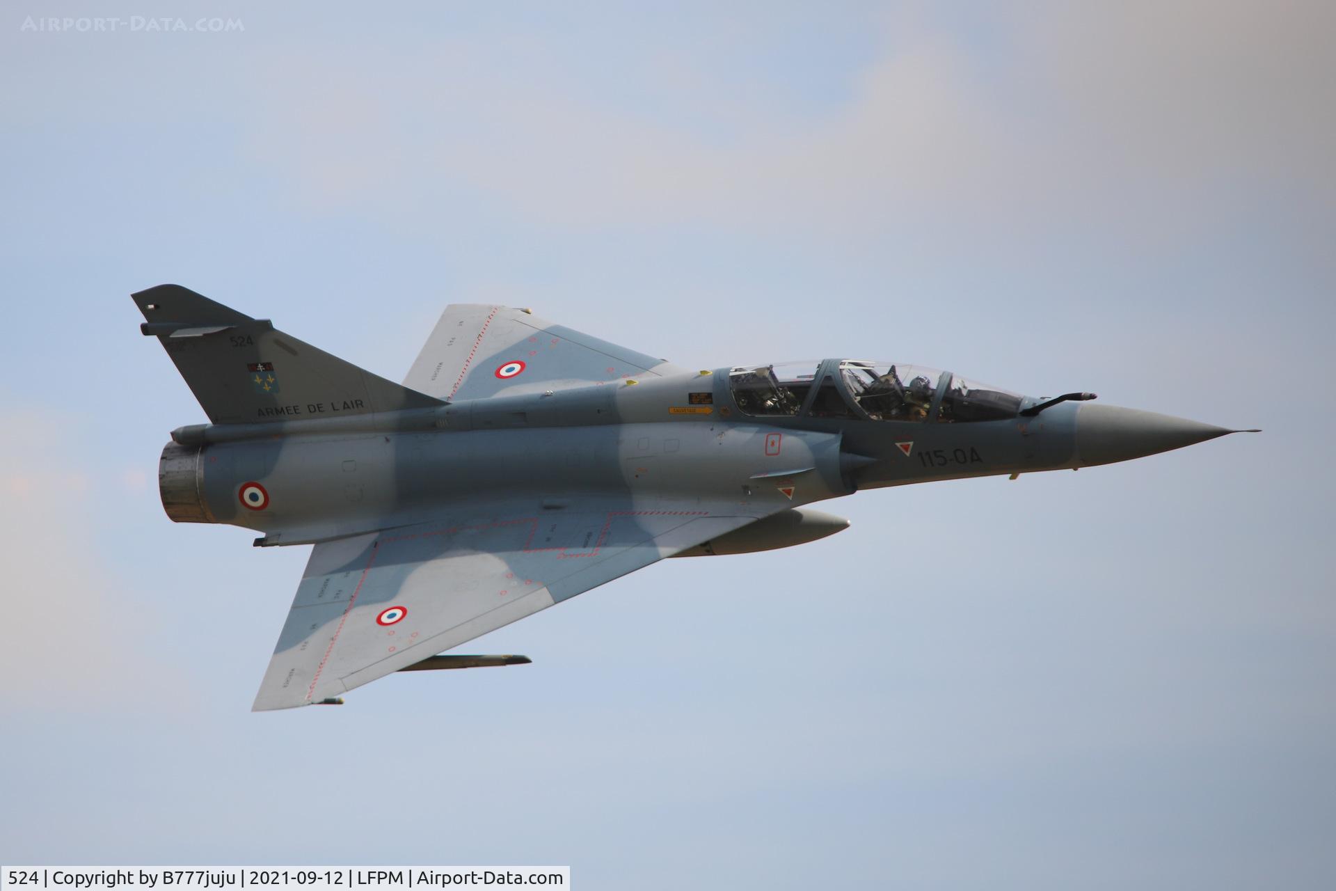 524, Dassault Mirage 2000B C/N 390, during Paris Air Legend 2021