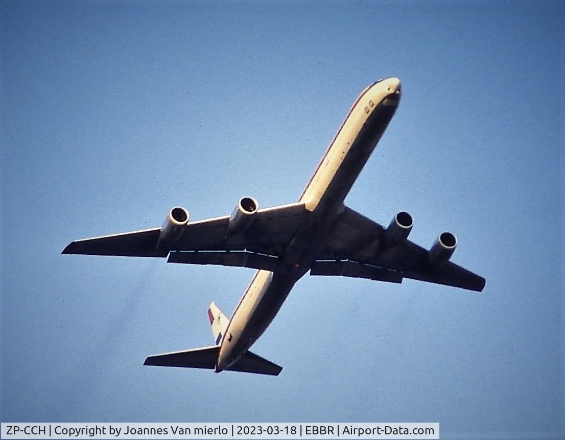 ZP-CCH, 1970 Douglas DC-8-63 C/N 46115, T/O EBBR 25R Slide scan