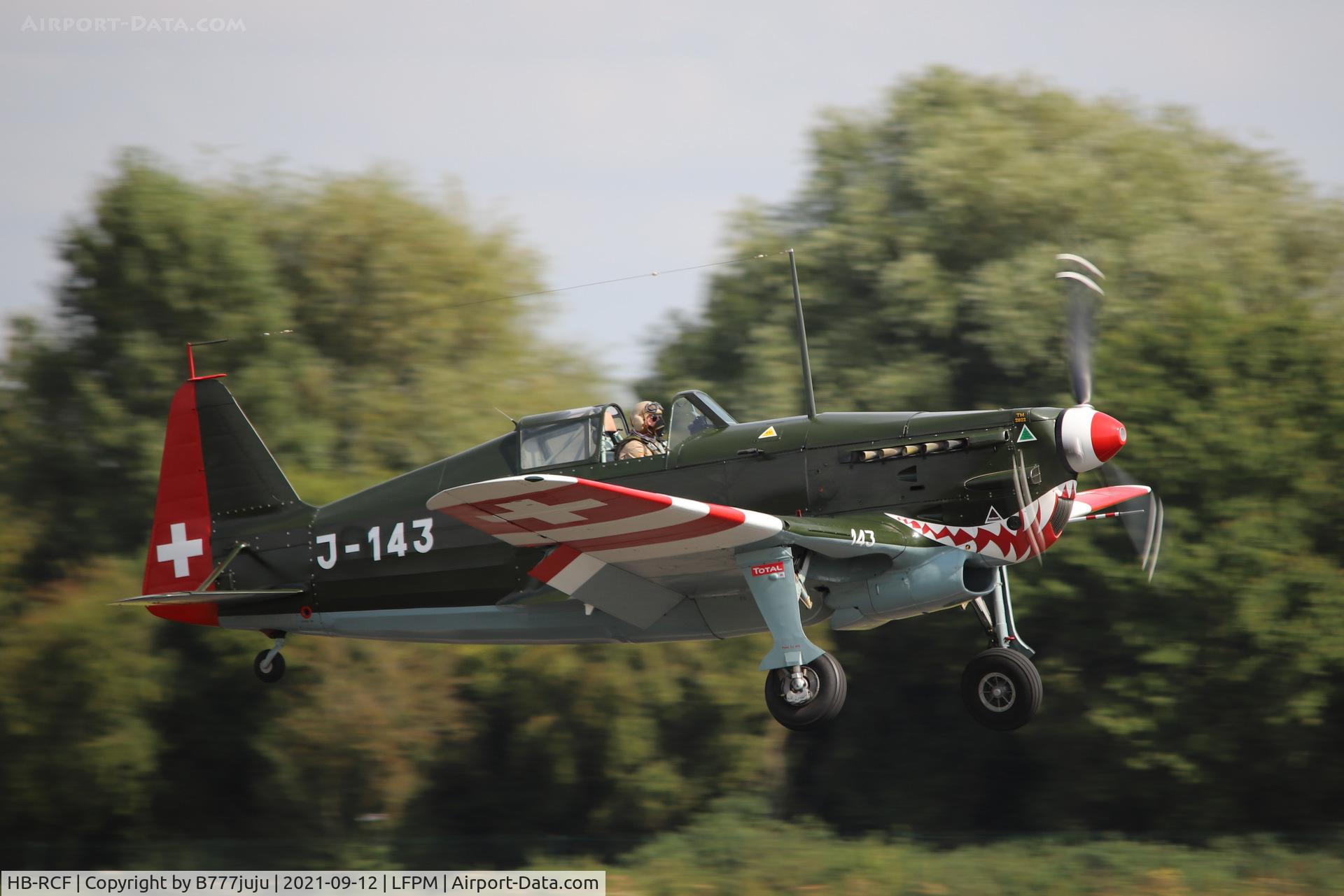 HB-RCF, 1942 Morane-Saulnier D-3801 (MS-412) C/N 194, during Paris Air Legend 2021
