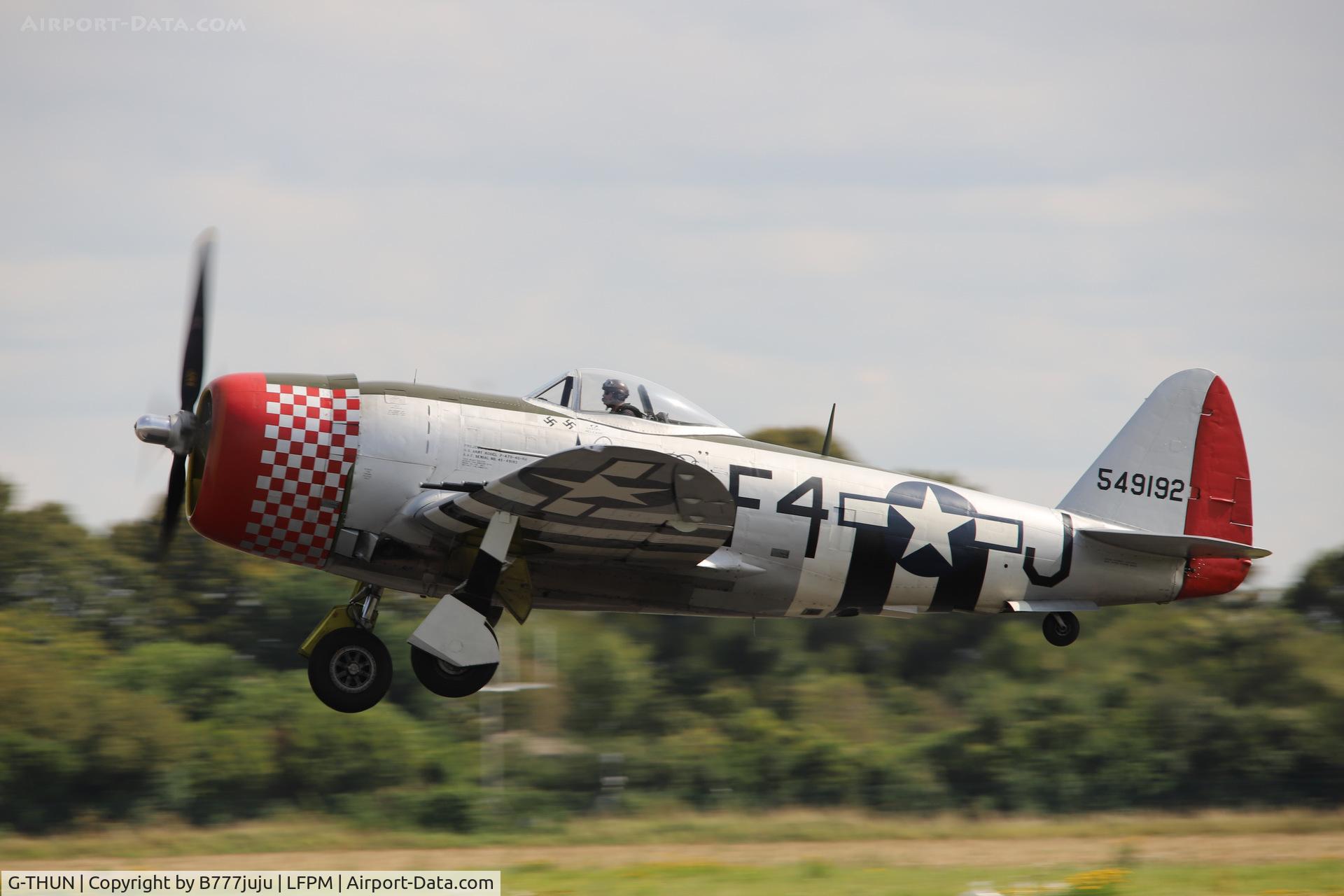 G-THUN, 1945 Republic P-47D Thunderbolt C/N 399-55731, during Paris Air Legend 2021