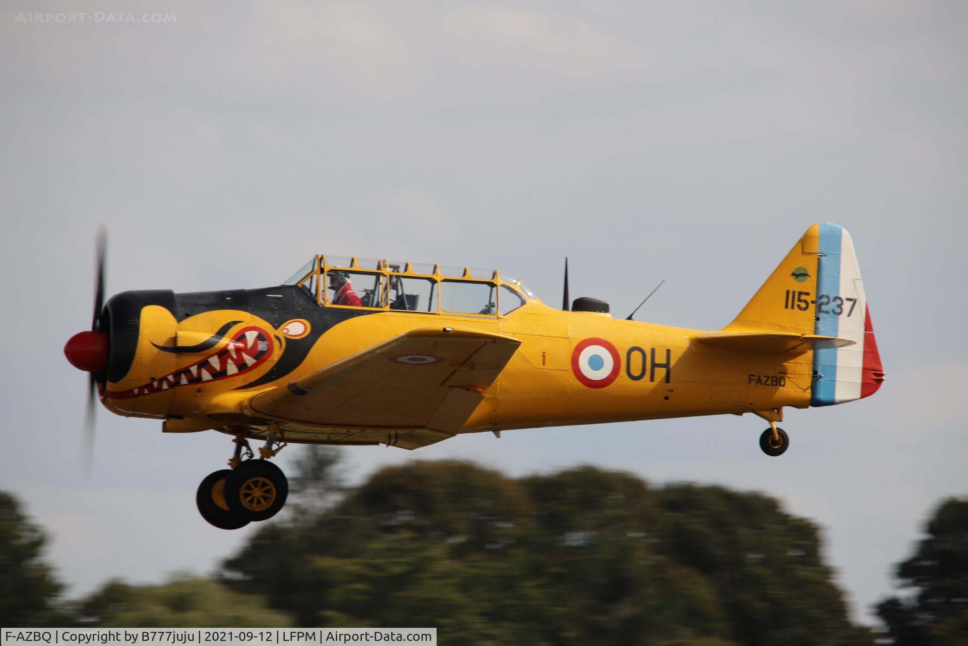 F-AZBQ, North American T-6G Texan C/N 182-535, during Paris Air Legend 2021