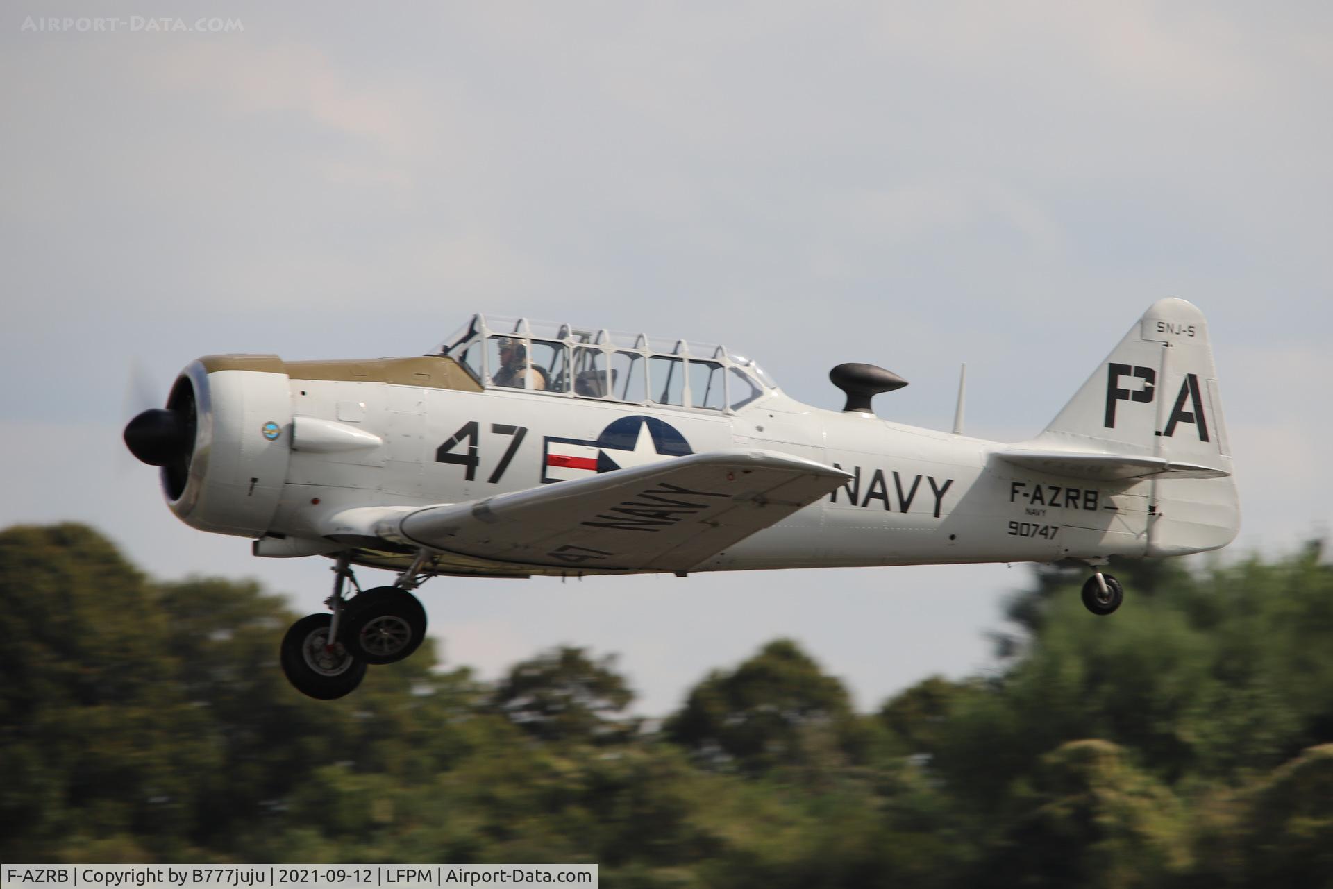F-AZRB, North American SNJ-5 Texan Texan C/N 88-17955, during Paris Air Legend 2021