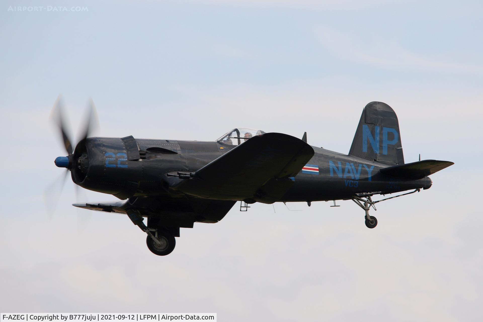 F-AZEG, 1944 Vought F4U-5NL Corsair C/N 124-724, during Paris Air Legend 2021