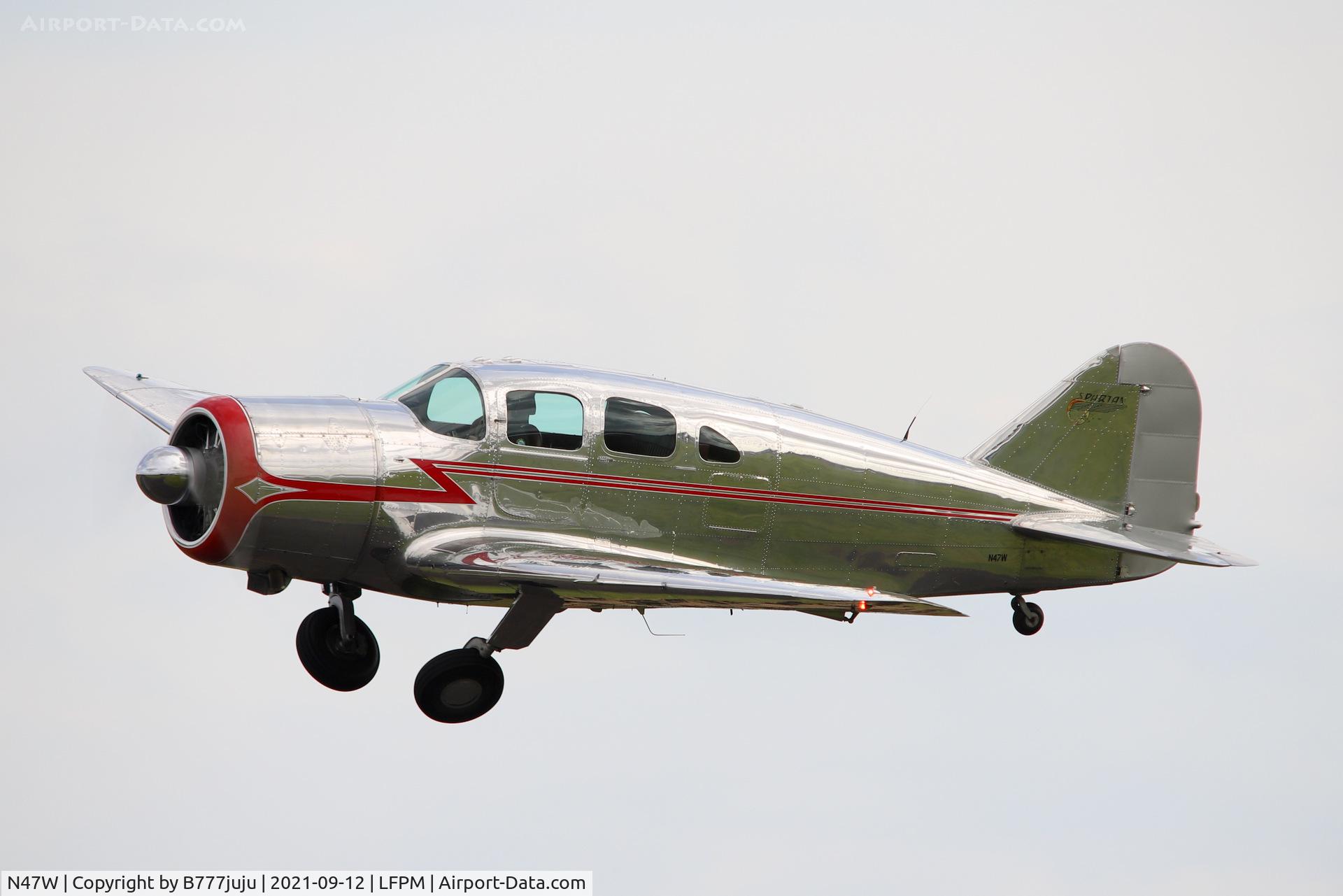 N47W, 1939 Spartan 7W Executive C/N 25, during Paris Air Legend 2021