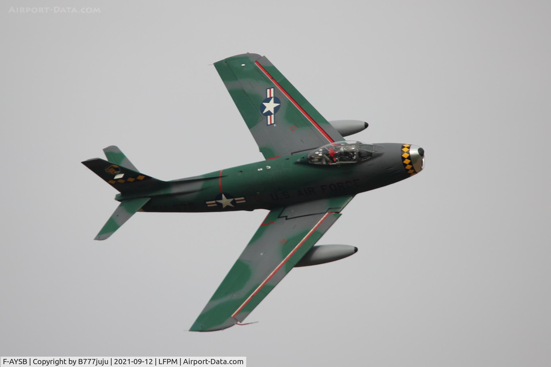 F-AYSB, 1958 Canadair CL-13B Sabre 6 C/N S6-1675, during Paris Air Legend 2021