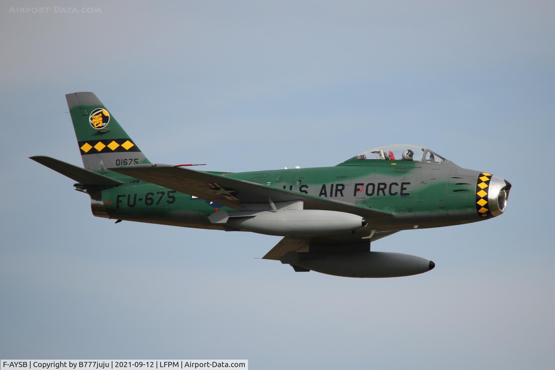 F-AYSB, 1958 Canadair CL-13B Sabre 6 C/N S6-1675, during Paris Air Legend 2021