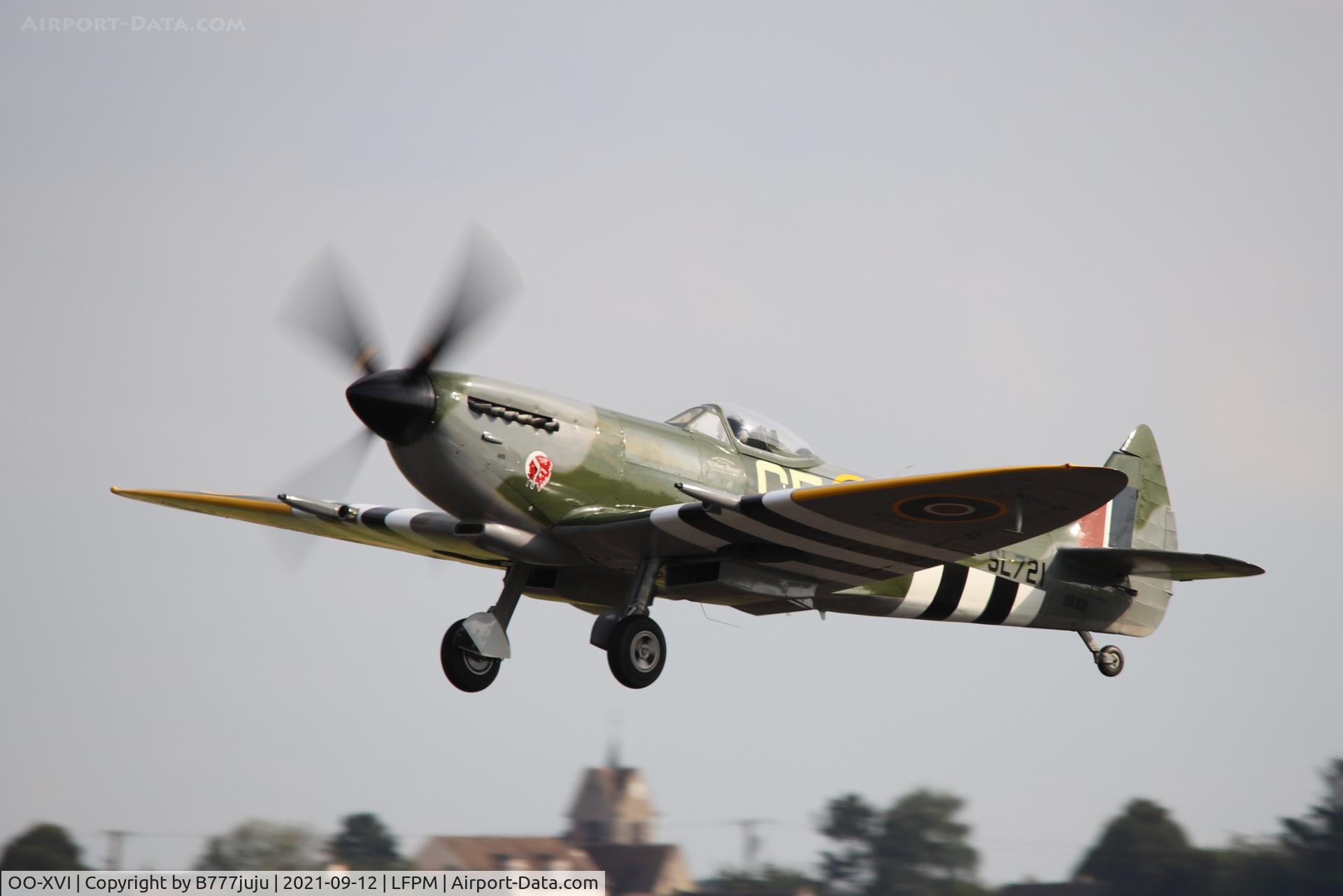 OO-XVI, 1945 Supermarine 361 Spitfire LF.XVIe C/N CBAF.IX.4756, during Paris Air Legend 2021