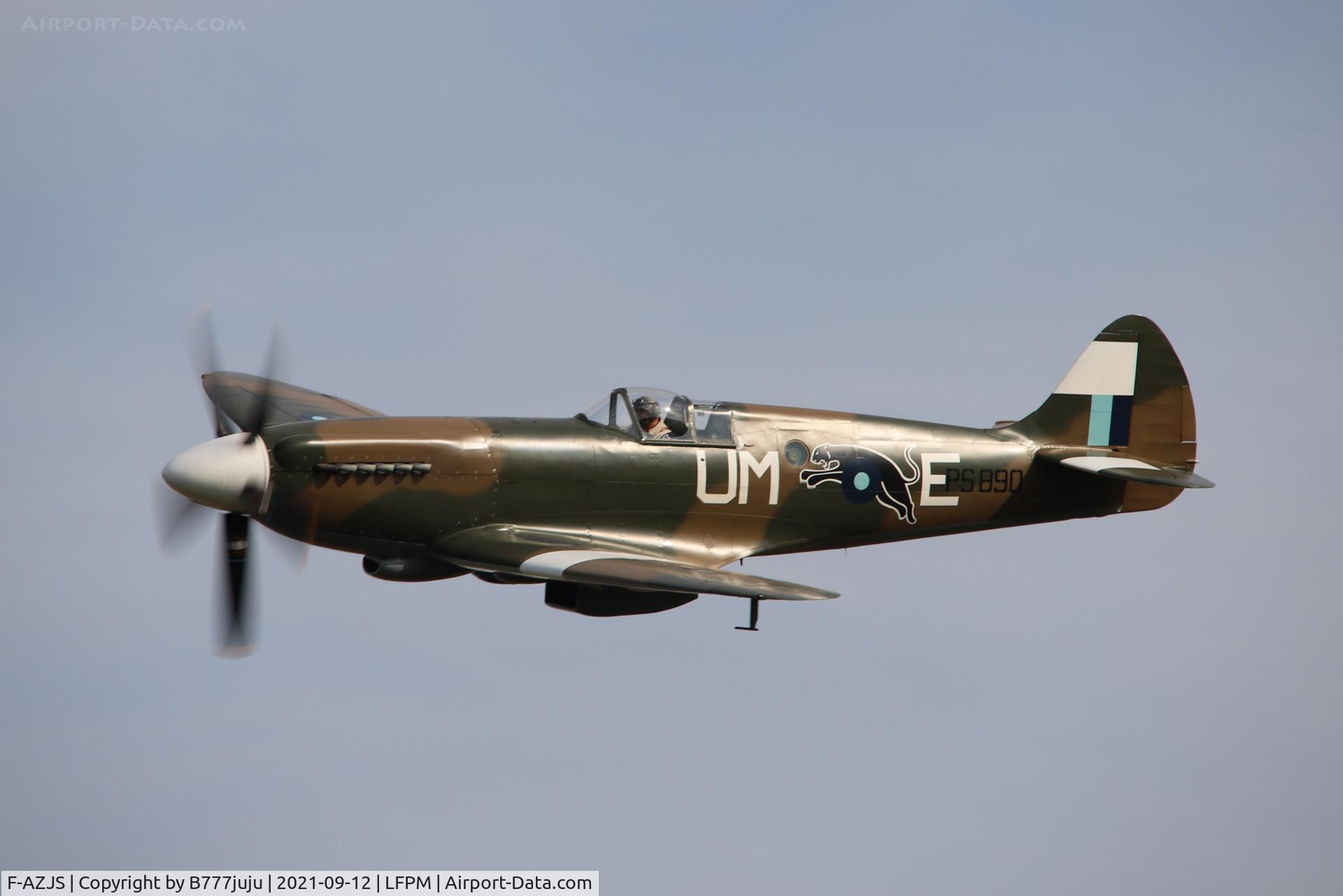 F-AZJS, 1944 Supermarine 389 Spitfire PR.XIX C/N 6S/585110, during Paris Air Legend 2021