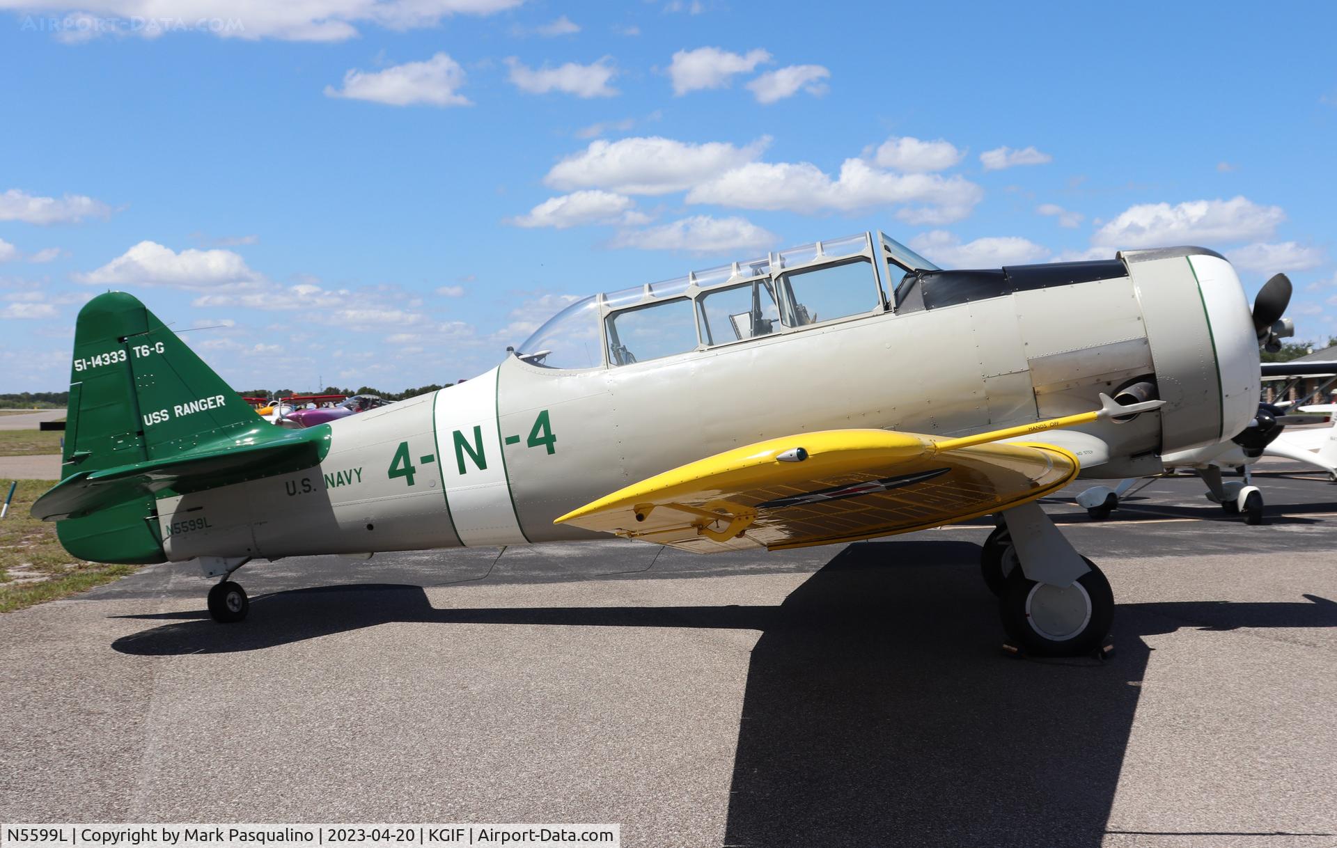 N5599L, 1951 North American T-6G Texan C/N 182-20, North American T-6G