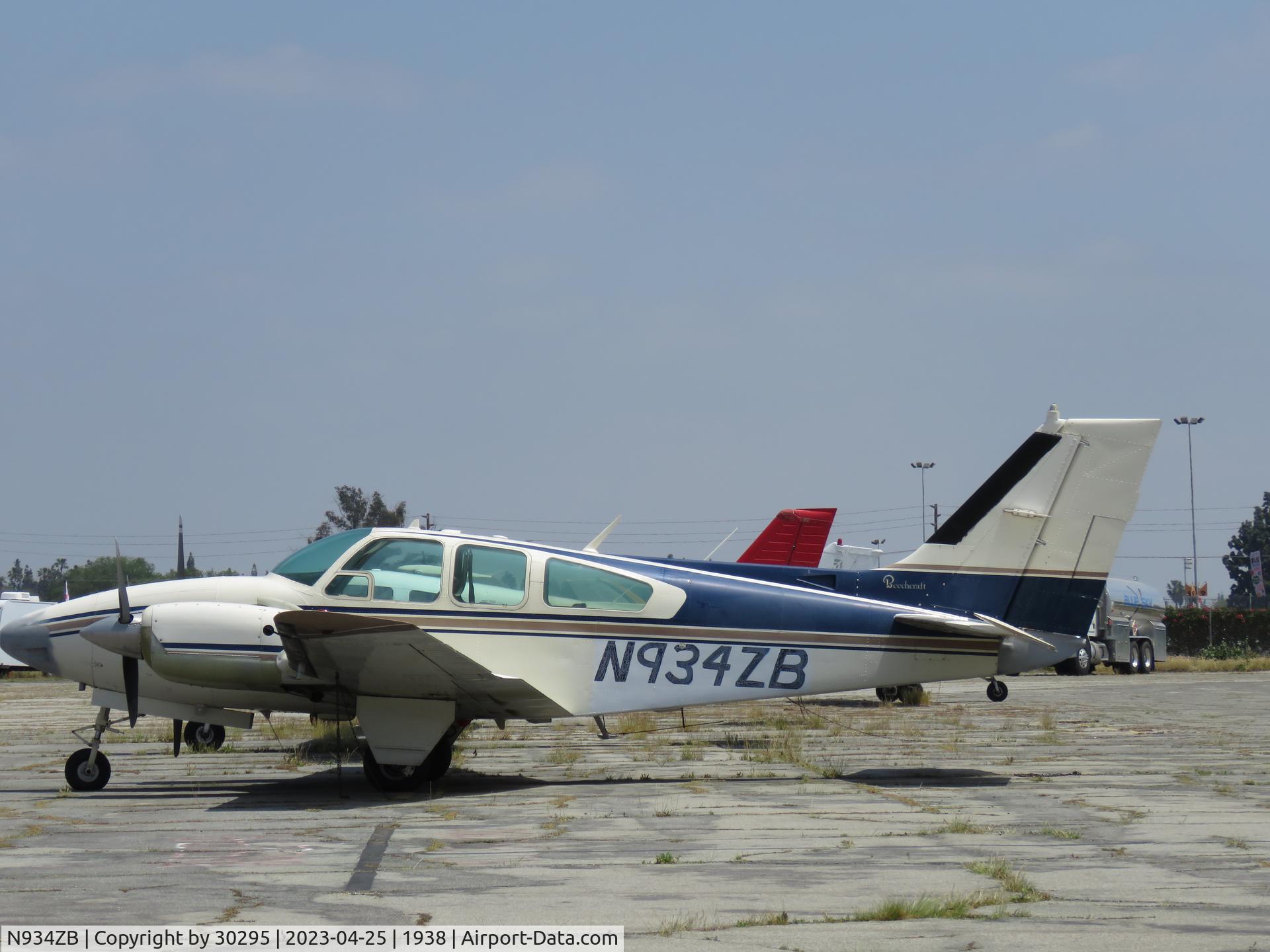 N934ZB, 1967 Beech C55 Baron (95-C55) C/N TE-314, Old Painted number