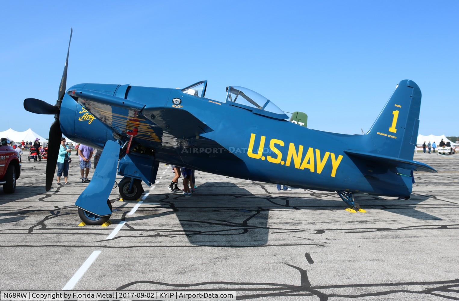 N68RW, 1947 Grumman F8F-2 (G58) Bearcat C/N D.1162, Thunder Over Michigan 2017 zx
