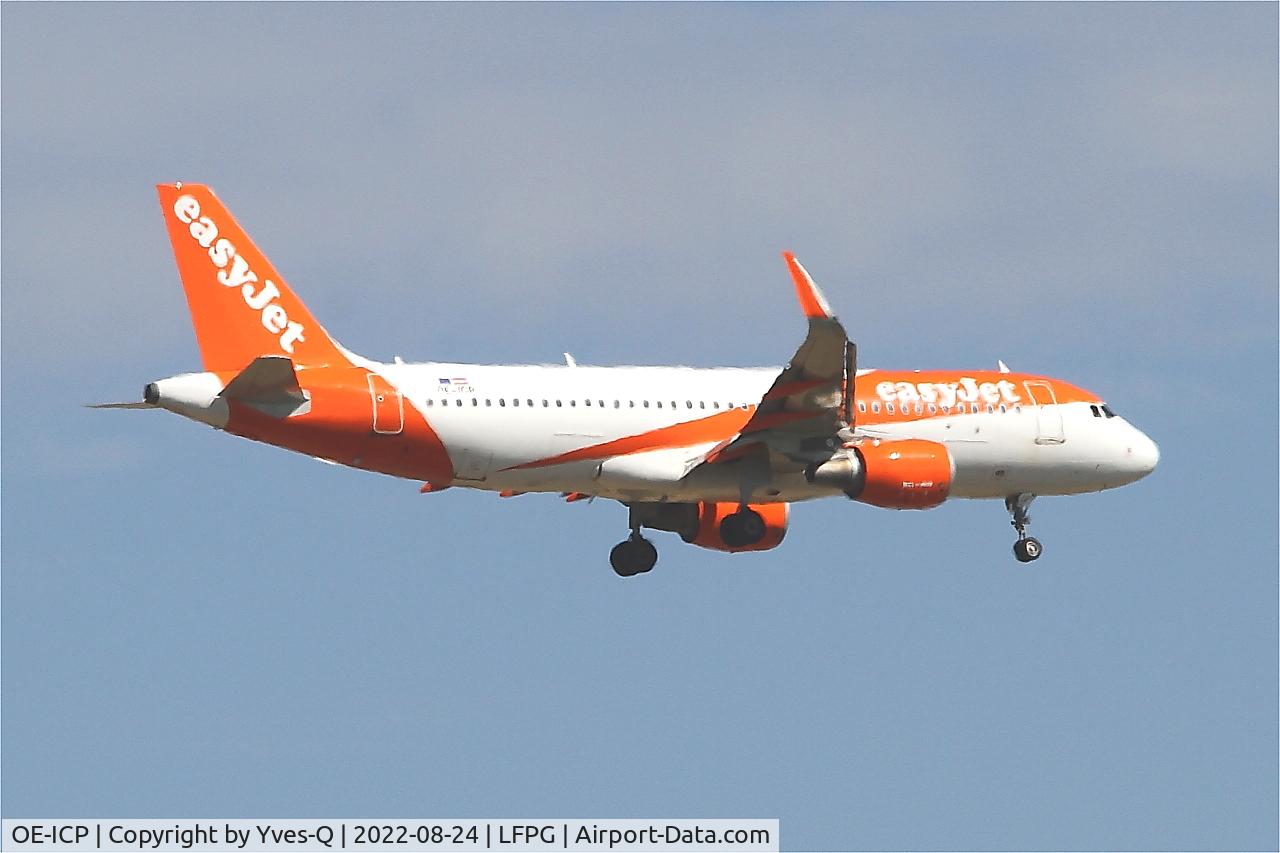 OE-ICP, 2015 Airbus A320-214 C/N 6605, Airbus A320-214, On final rwy 09L, Roissy Charles De Gaulle airport (LFPG-CDG)