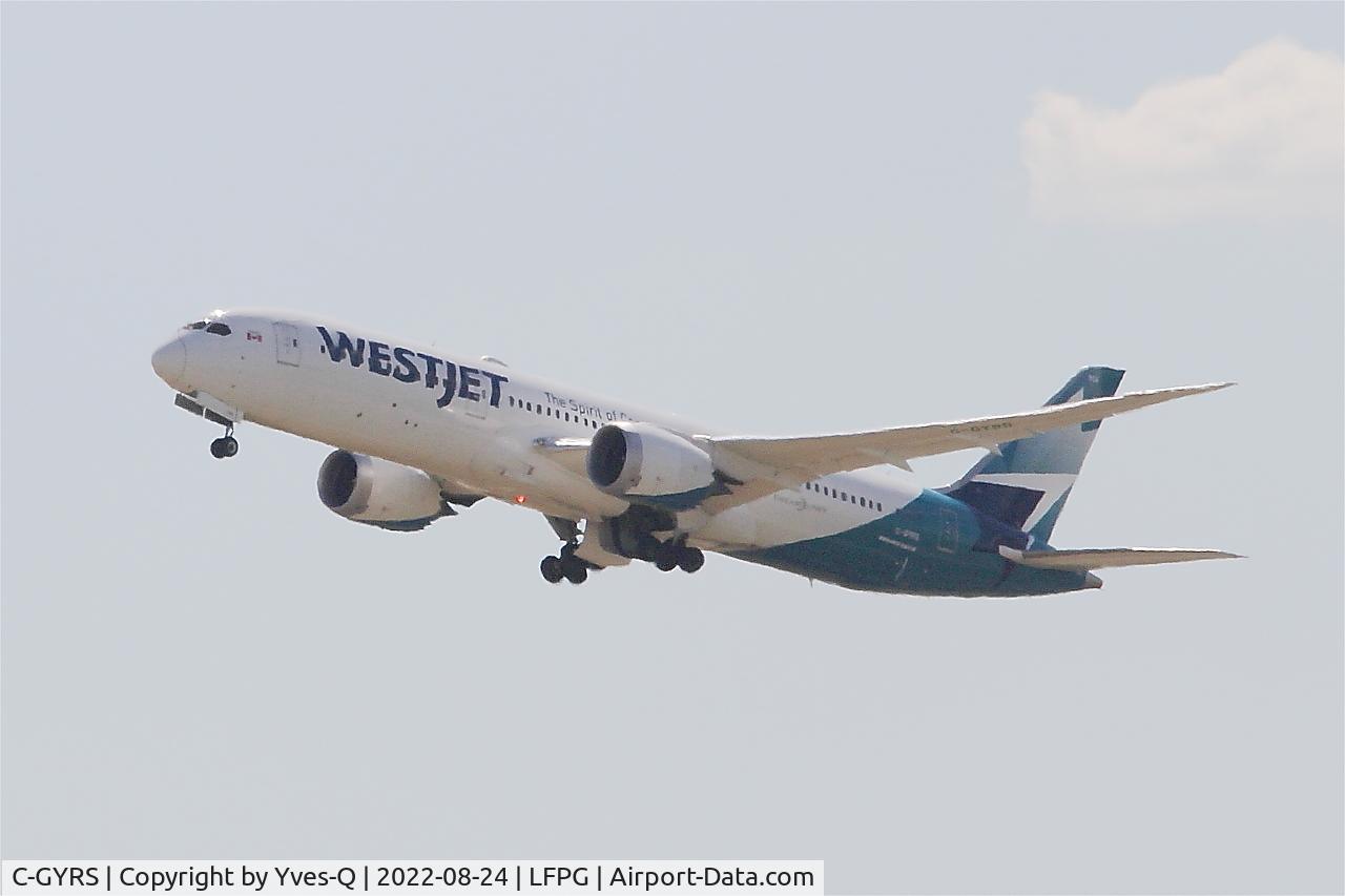 C-GYRS, 2020 Boeing 787-9 Dreamliner C/N 64978, Boeing 787-9 Dreamliner, Take off rwy 08L, Roissy Charles De Gaulle airport (LFPG-CDG)